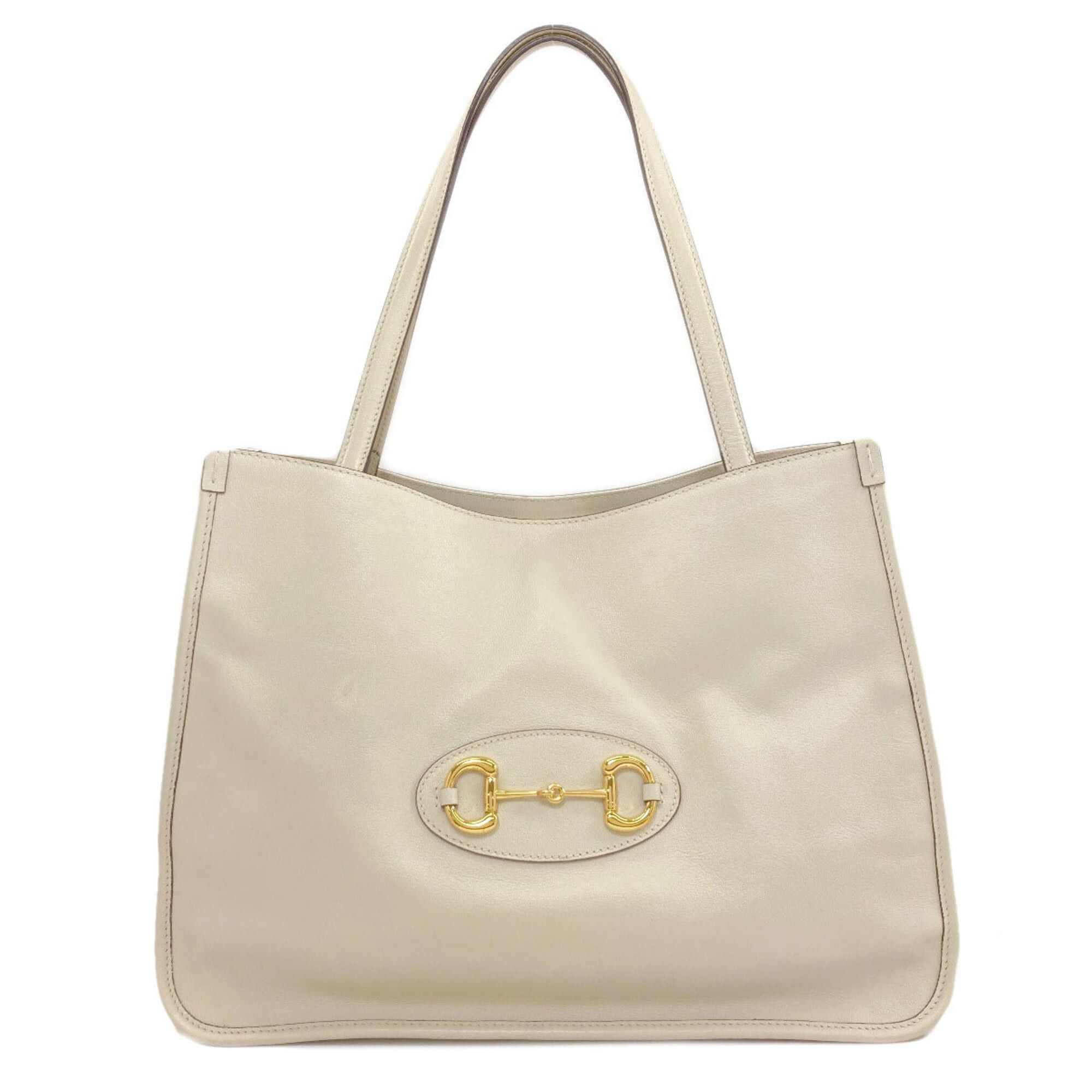 Gucci Gucci 623694 Horsebit Tote Bag Leather Women's GUCCI Size ONE SIZE - 1 Thumbnail