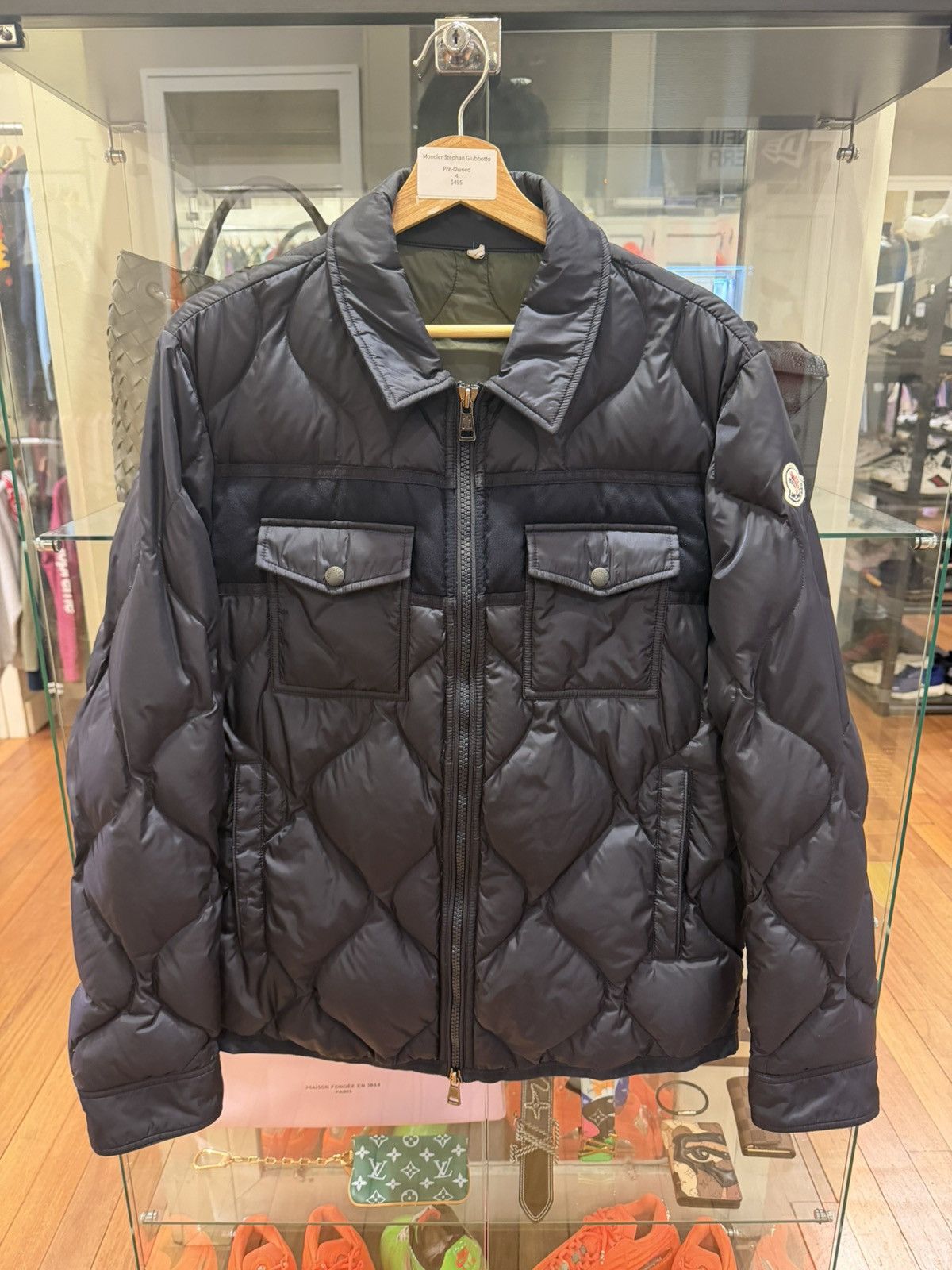 Moncler Moncler Stephan Giubbotto - Navy Size US L / EU 52-54 / 3 - 1 Thumbnail