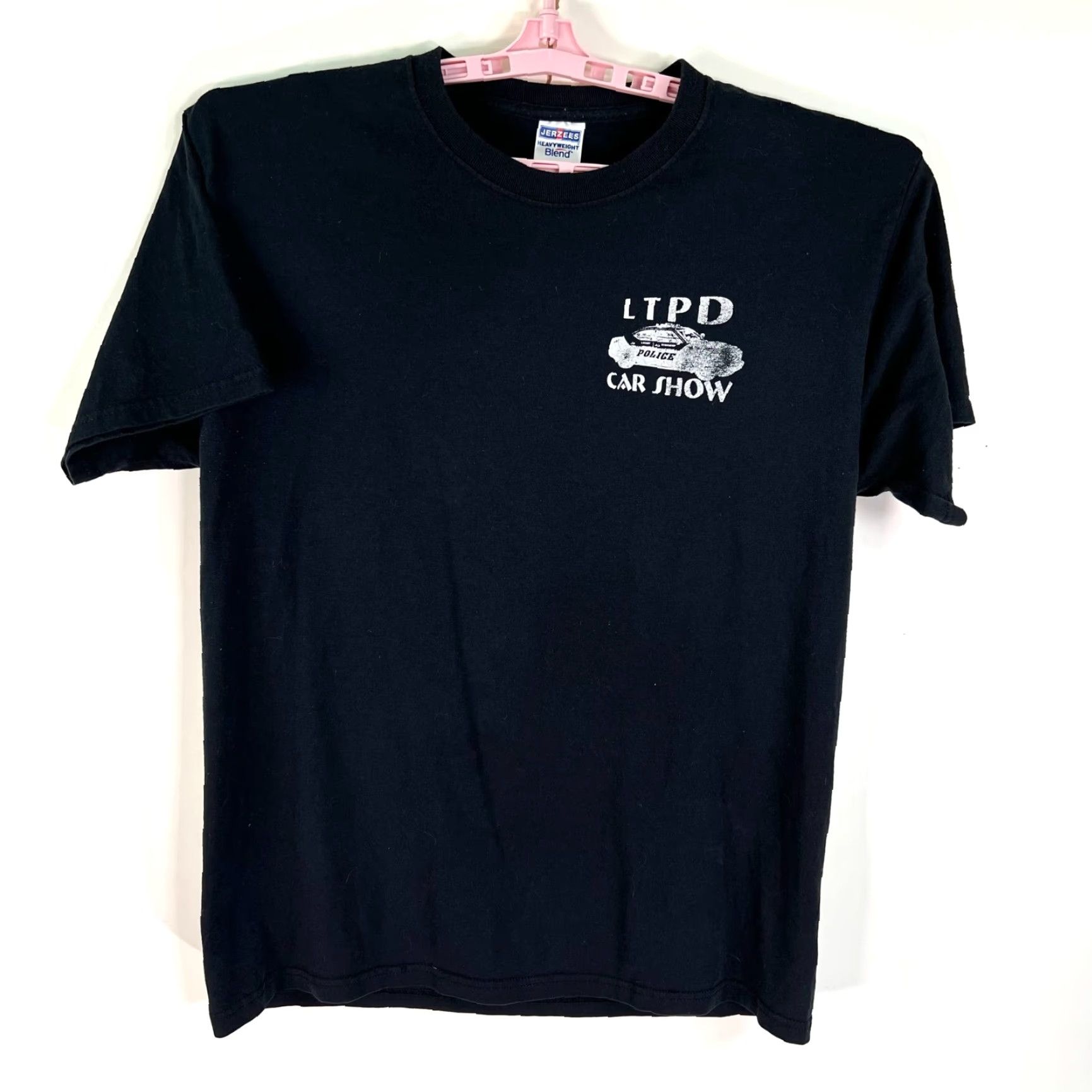 Jerzees JERZEES Car Show T-Shirt Adult Large Black Short Sleeve Crew Neck 2 Sided Graphics Mens Size US L / EU 52-54 / 3 - 2 Thumbnail