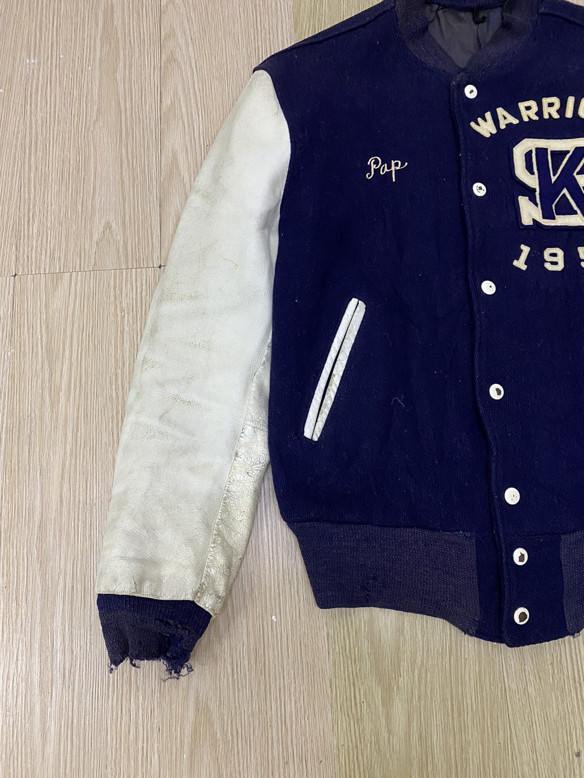Vintage Vintage SK warriors distressed varsity jacket Size US M / EU 48-50 / 2 - 4 Thumbnail