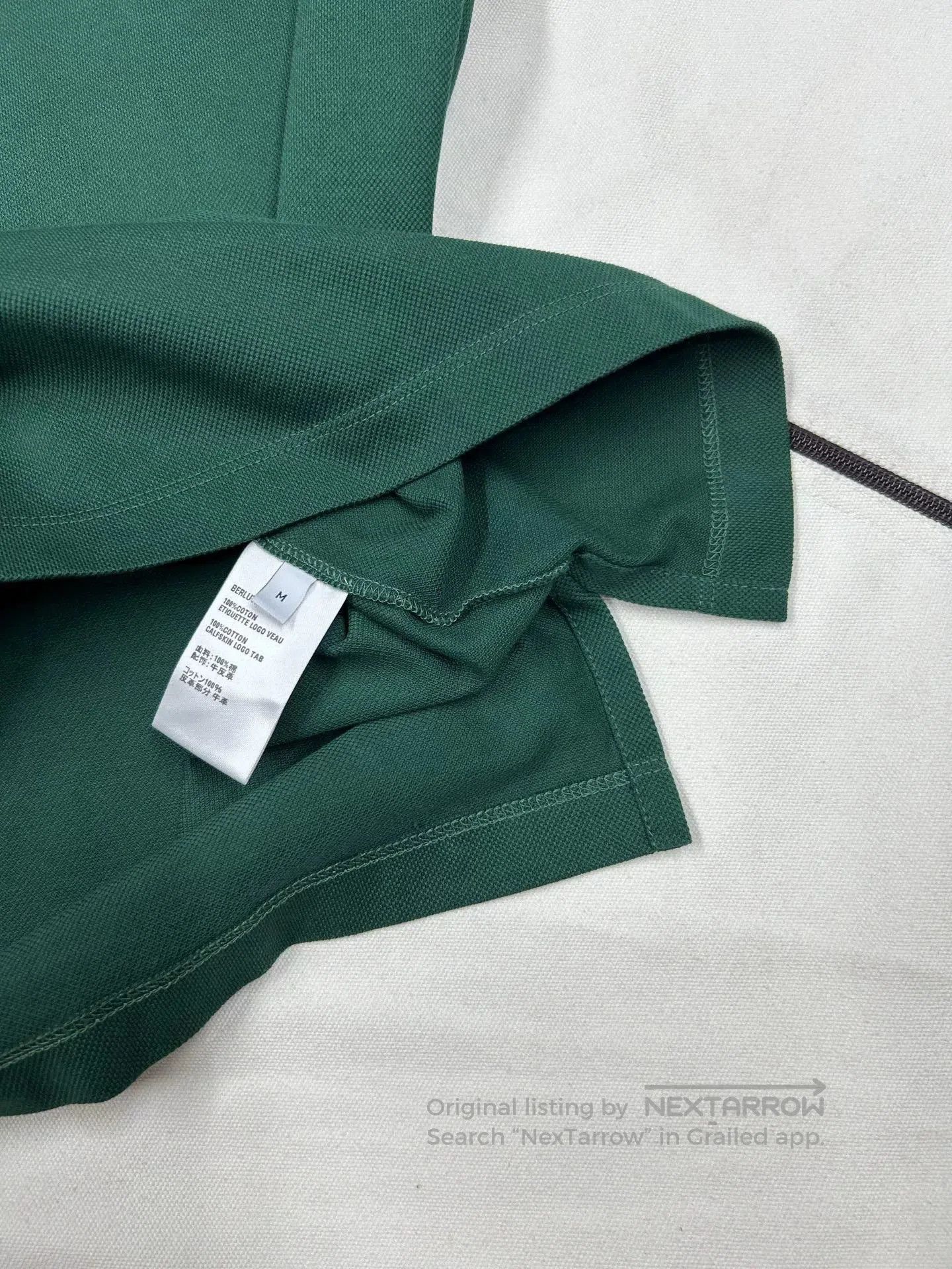 Berluti Berluti Logo Leather Polo Shirt. Size US M / EU 48-50 / 2 - 6 Thumbnail