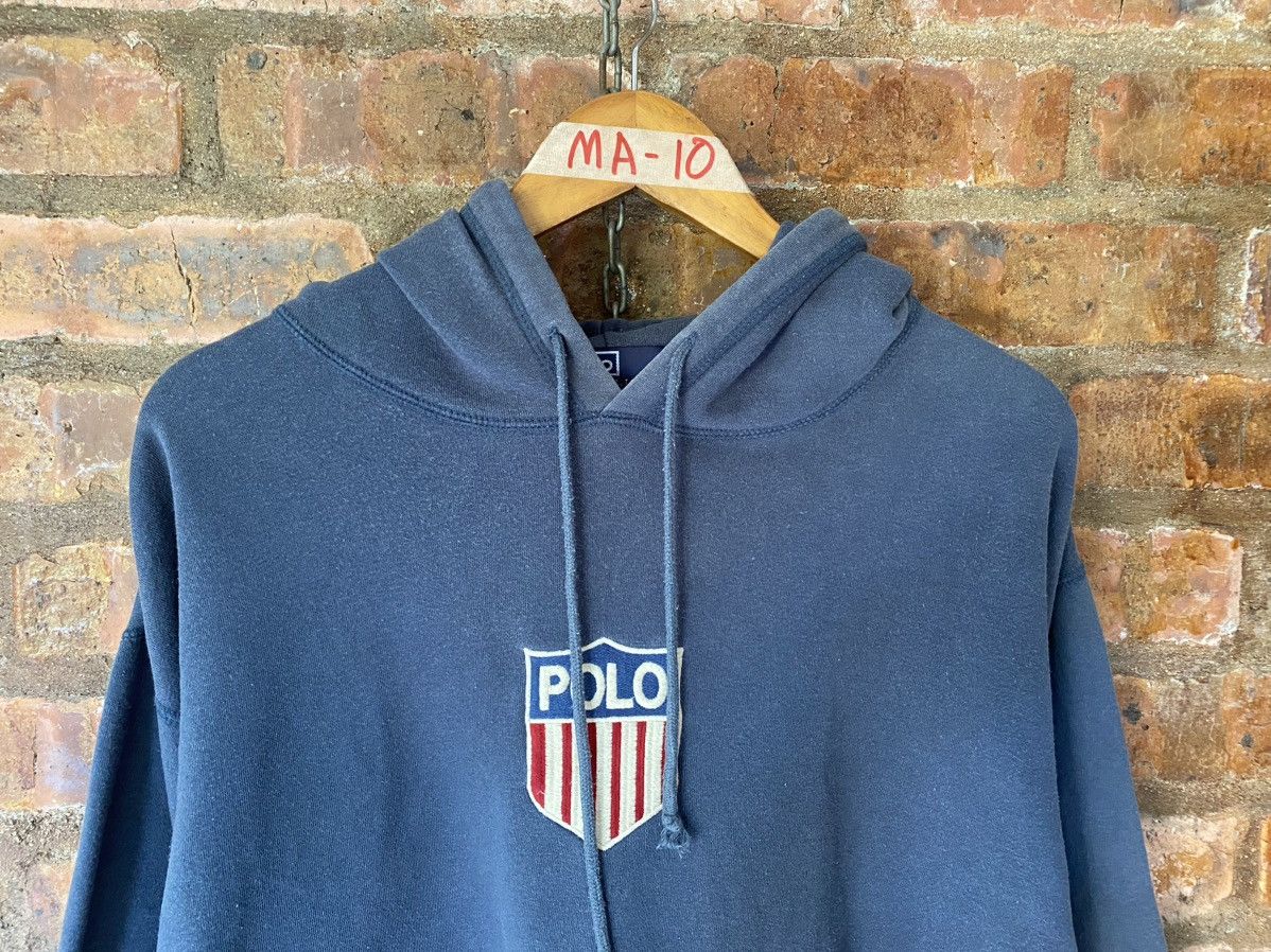 Polo Ralph Lauren 1990s Polo K swiss hoodie Size US M / EU 48-50 / 2 - 3 Thumbnail