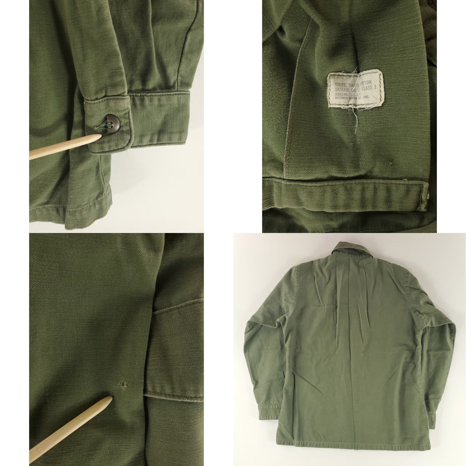 Vintage VINTAGE USMC US Military VTG 70s Vietnam OG 107 Class 1 Field Shirt Green Mens 44 L Long Sleeve Shirt Mens Green Size US L / EU 52-54 / 3 - 8 Thumbnail