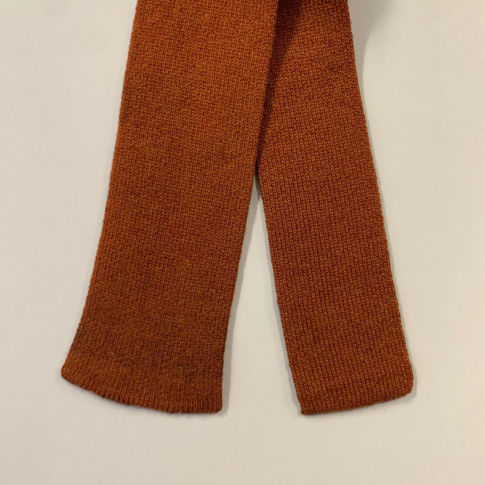 Kiton KITON Brown Orange Knitted Cashmere Tie Size ONE SIZE - 2 Thumbnail