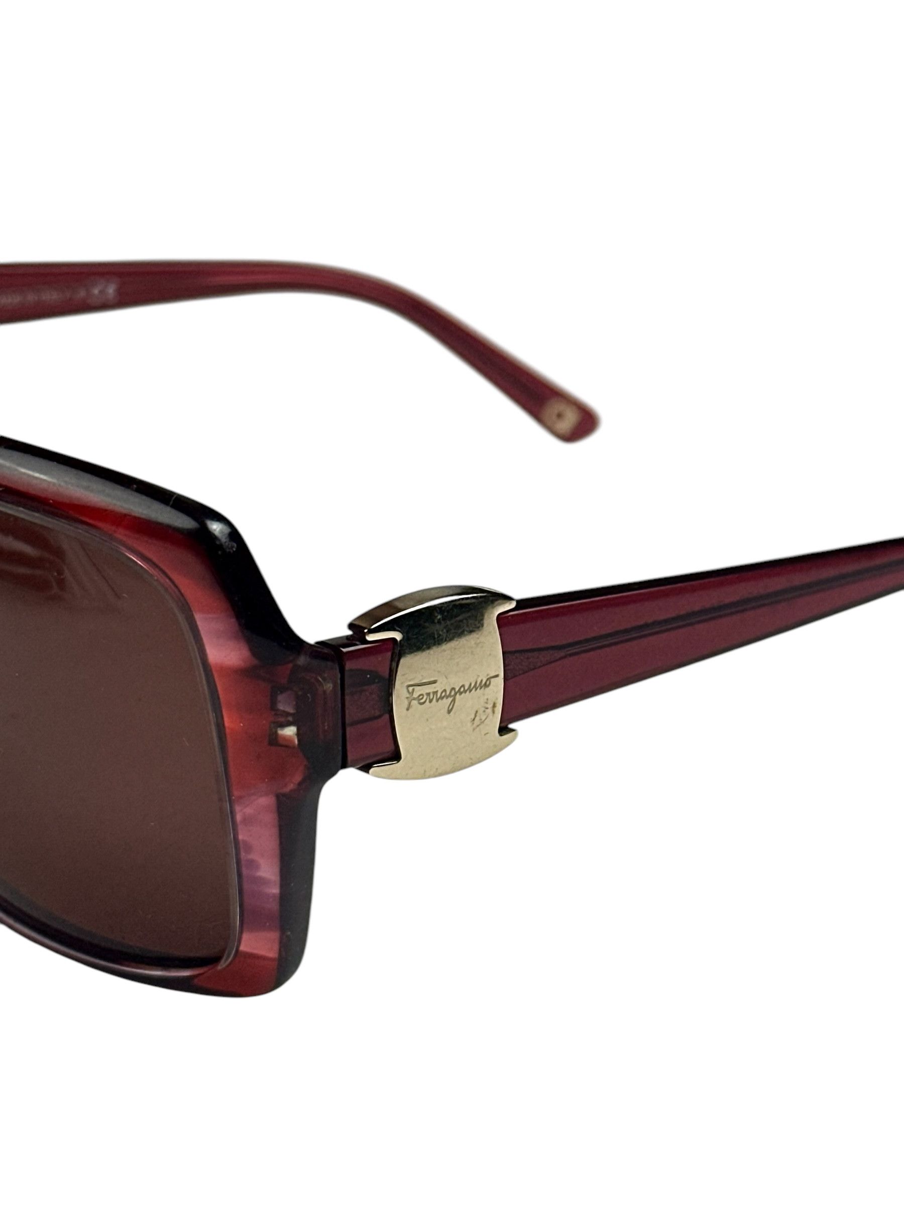 Salvatore Ferragamo Ferragamo Round Square Sunglasses Size ONE SIZE - 8 Thumbnail
