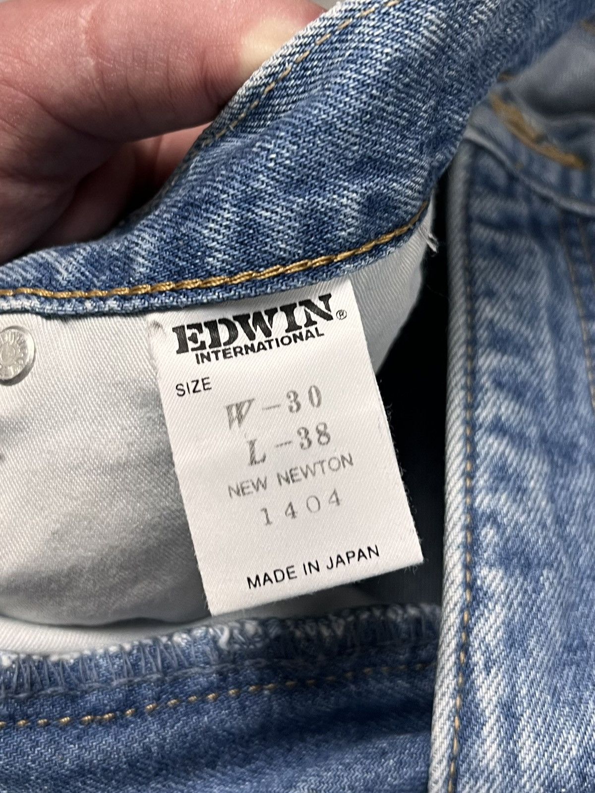 Edwin Vintage EDWIN New Newton Jeans Made in Japan W30 L38 Men’s Size US 30 / EU 46 - 11 Thumbnail