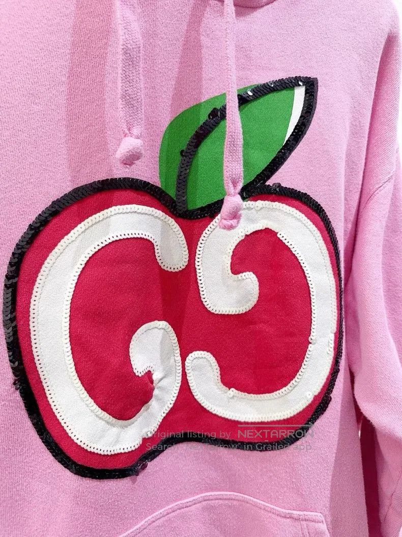 Gucci gucci apple graphic pink hoodie. Size US L / EU 52-54 / 3 - 3 Thumbnail