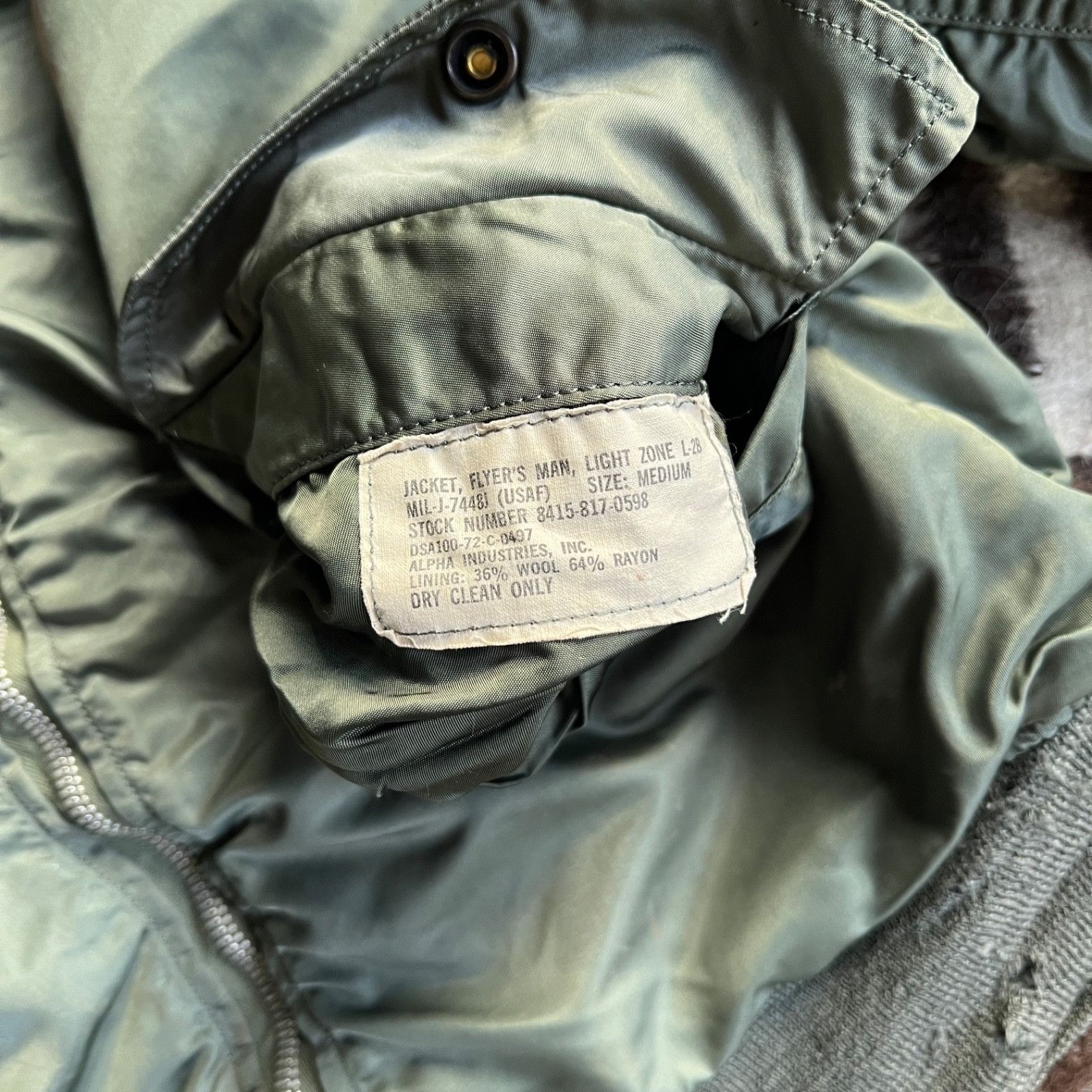 Alpha Industries Alpha Industries 70s Vintage USAF MA-1 Flight Jacket 9782AC Size US M / EU 48-50 / 2 - 2 Thumbnail