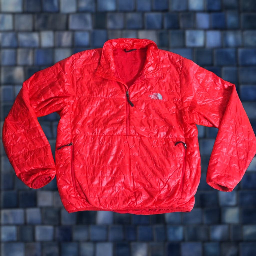 The North Face The North Face TNF Barn Red 1/2 Zip Logo Outdoor Hiking Puffer Jacket Mens M Size US M / EU 48-50 / 2 - 1 Thumbnail