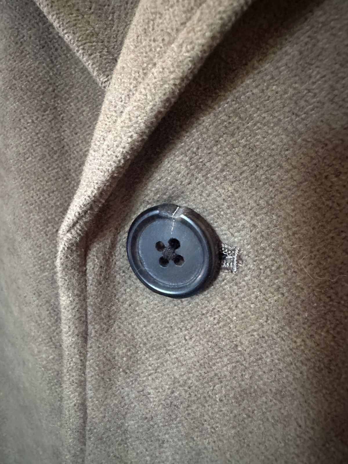 Yohji Yamamoto Yohji Yamamoto Beige Moleskin Blazer Size 50R - 4 Thumbnail
