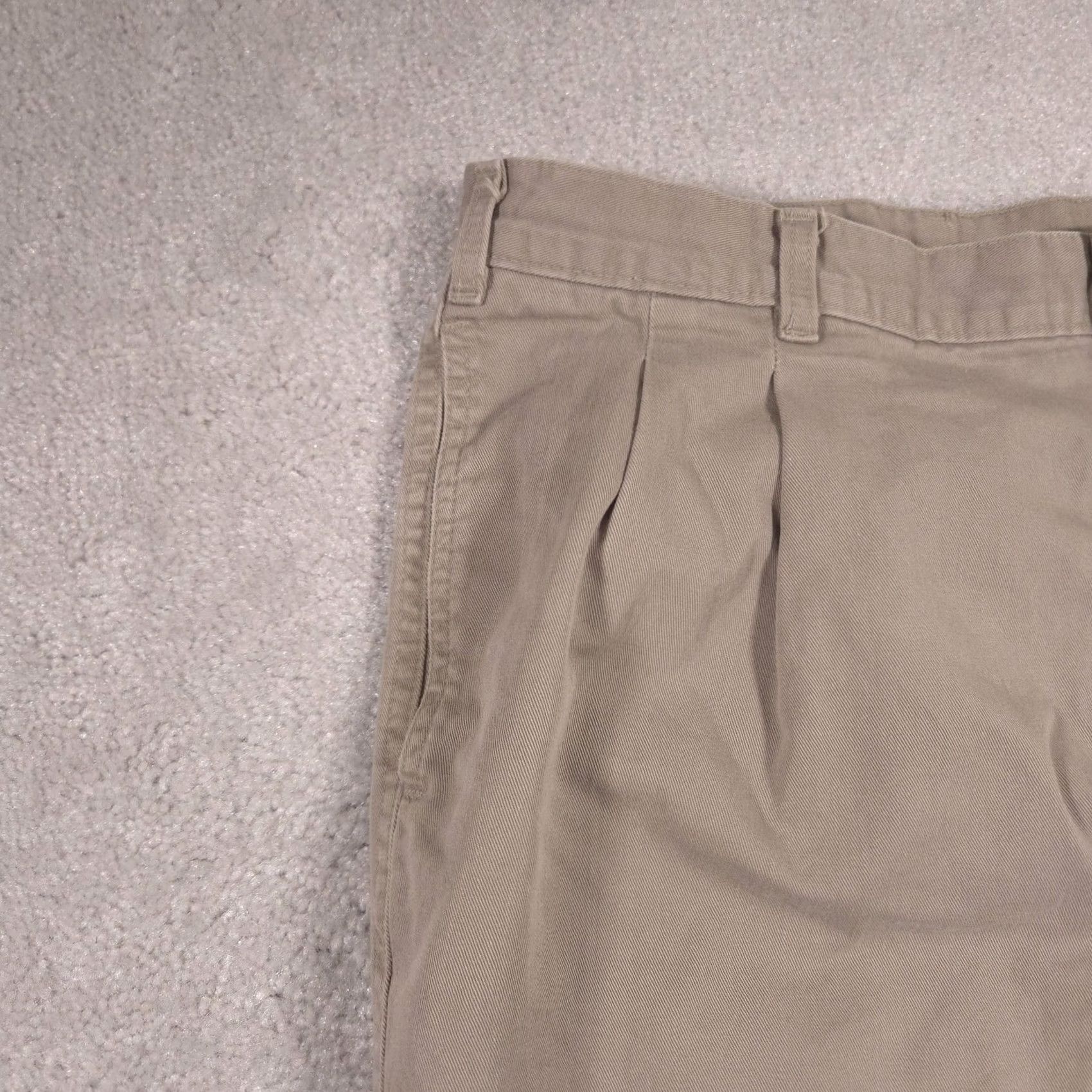 Dockers Dockers Khakis Pants Mens 38x32 Beige Pleated Front Straight Leg Casual Chino Size US 38 / EU 54 - 4 Thumbnail