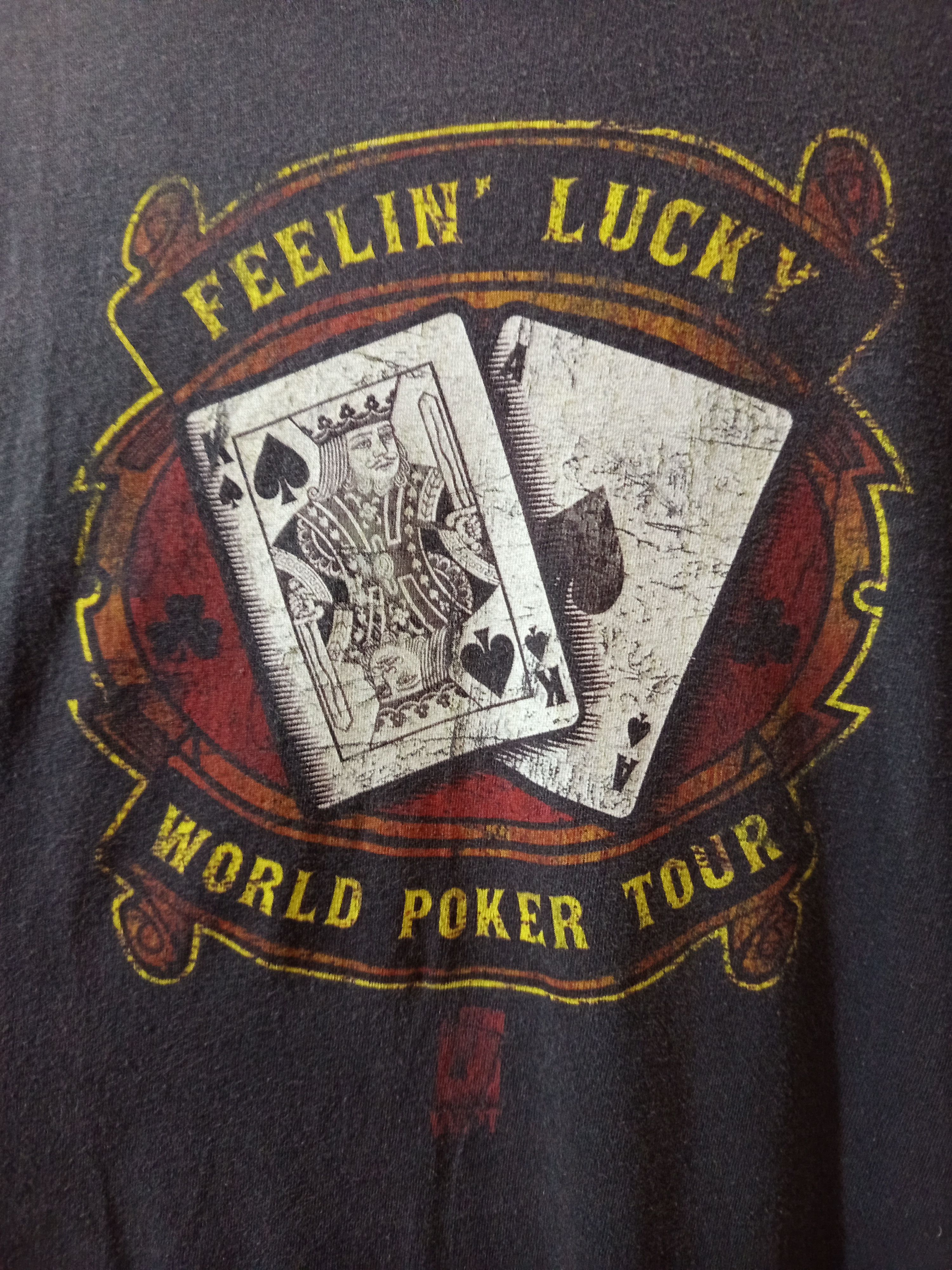 Other Y2K World Poker Tour Feelin’ Lucky Tee Size US L / EU 52-54 / 3 - 4 Thumbnail