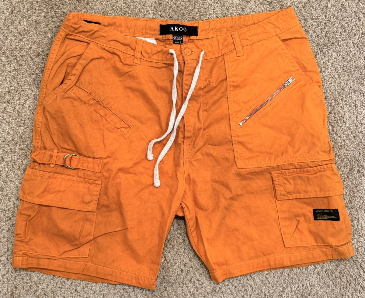 AKOO AKOO Orange Cargo Shorts Size US 38 / EU 54 - 1 Thumbnail