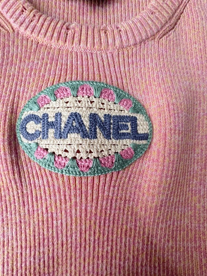 Chanel Chanel 25p candy pink knitted vest long skirt dress Size XXS / US 00 / IT 34 - 4 Thumbnail