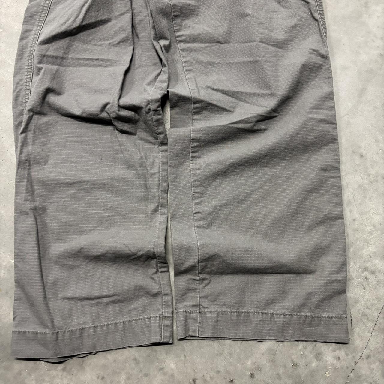 Japanese Brand × Vintage Crazy Vintage Y2K/2000s Grey Workwear Streetwear Skater Cargo Pants! Size US 34 / EU 50 - 6 Thumbnail