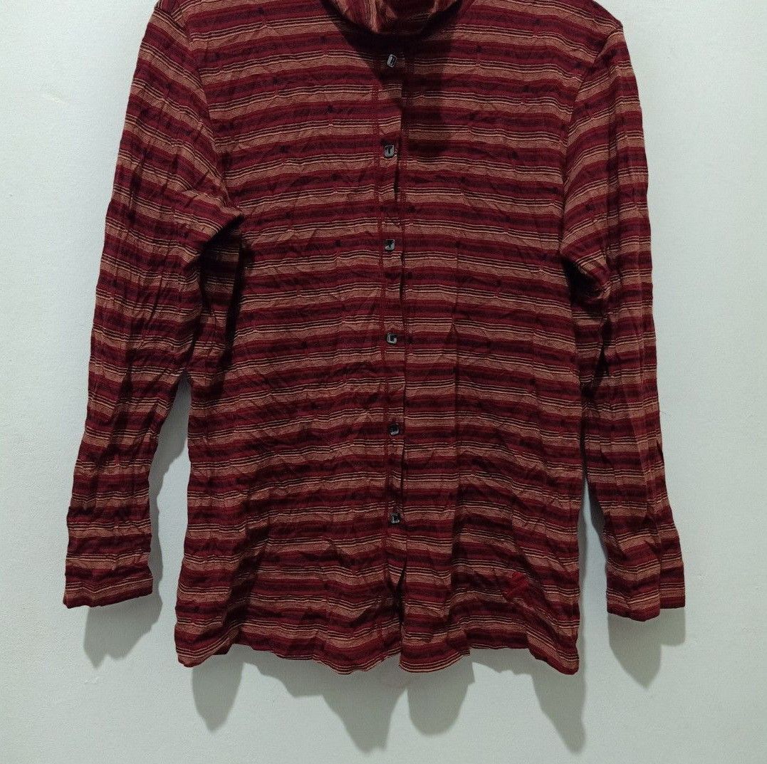 Lancel LANCEL Paris turtleneck striped tshirt Made in Japan Size US M / EU 48-50 / 2 - 7 Thumbnail