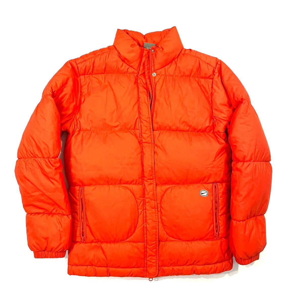 Vintage Nike Orange Puffer Jacket Sportswear y2k