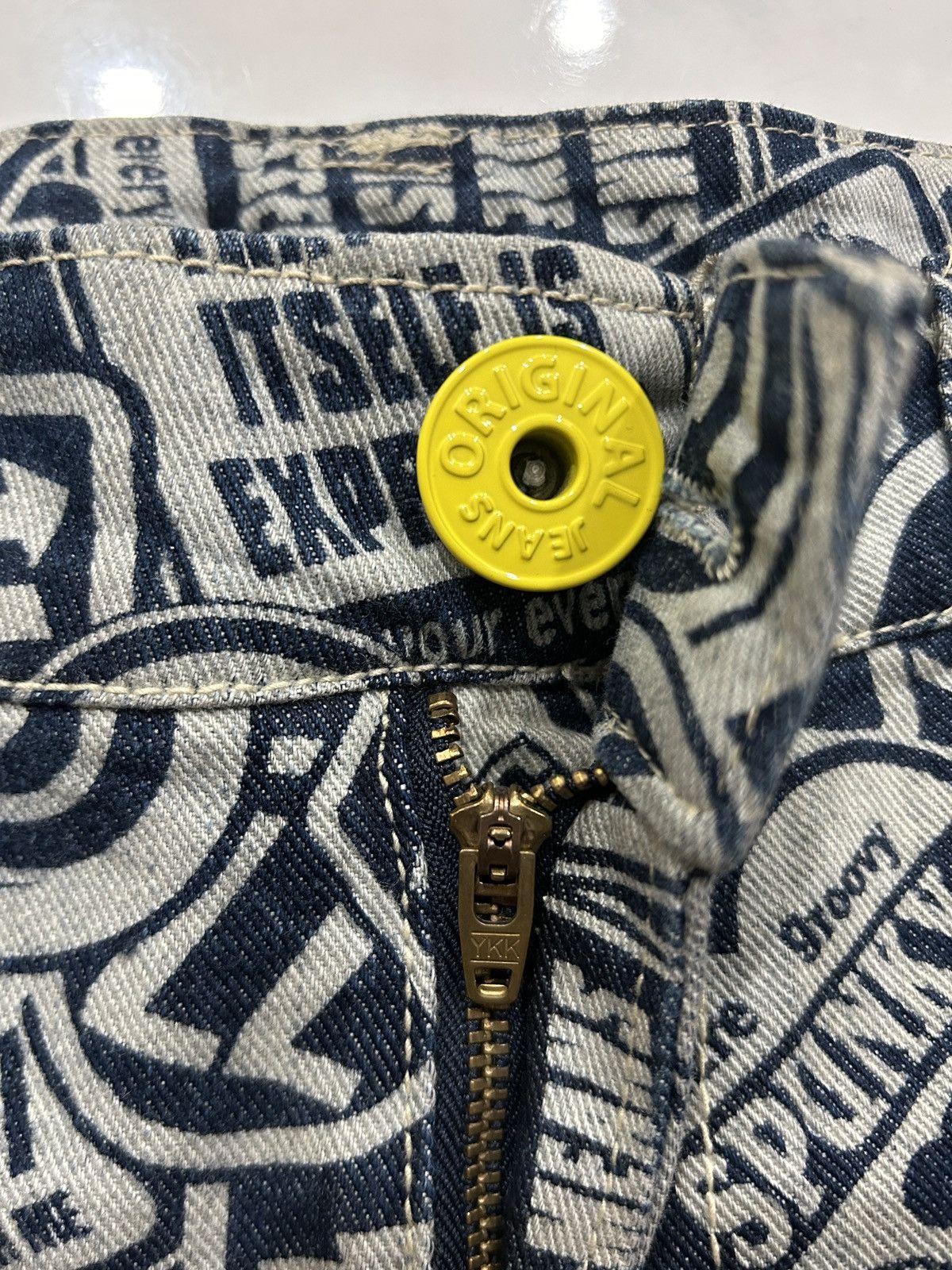 Designer × Japanese Brand Vintage Original Jeans Printed AOP Hysteric Inspired Size US 33 - 6 Thumbnail