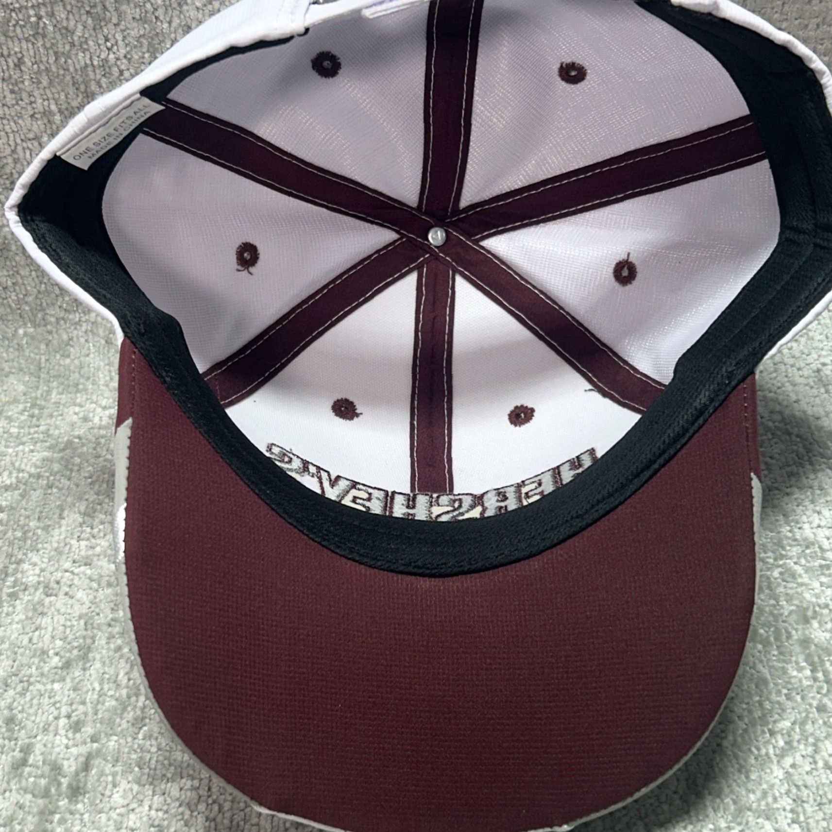 Vintage Hersheys Adjustable Hat OSFM White Baseball Cap Men One Size Solid Adjustable Classic Vintage: No (Ensure concise) Size ONE SIZE - 5 Thumbnail