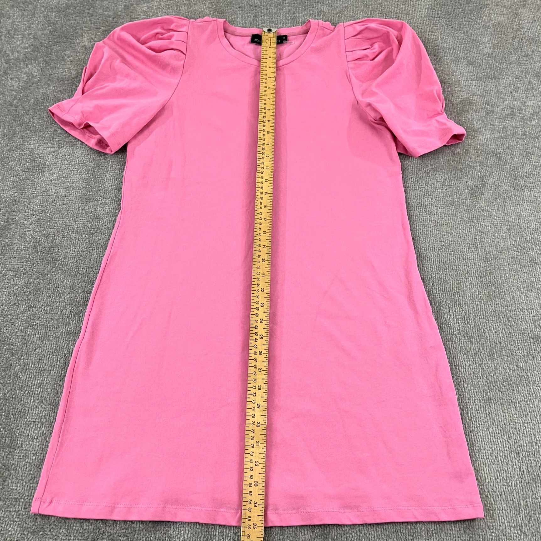 Vintage TUCKERNUCK Stella Puff Shift Dress Womens Medium Bubblegum Pink Short Sleeve Casual Size M / US 6-8 / IT 42-44 - 3 Thumbnail