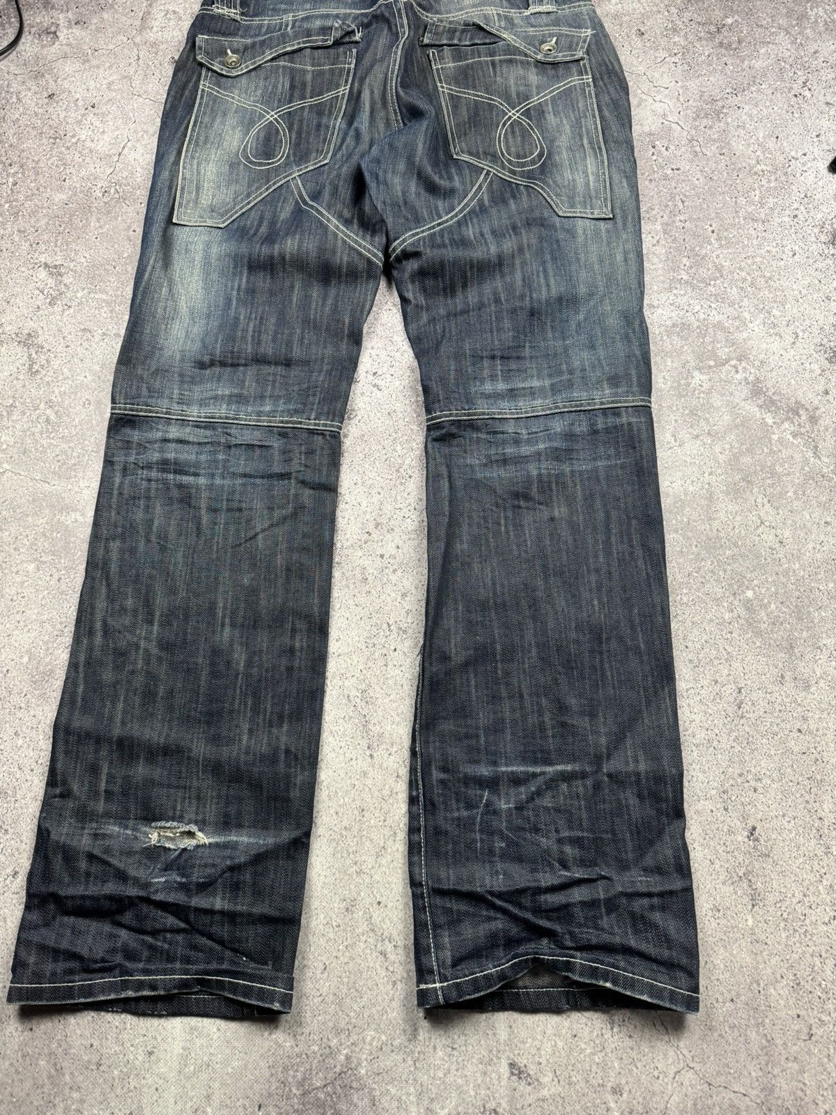 Japanese Brand Vintage Cipo&Baxx jeans drip y2k style designer flared faded Size US 34 / EU 50 - 9 Thumbnail