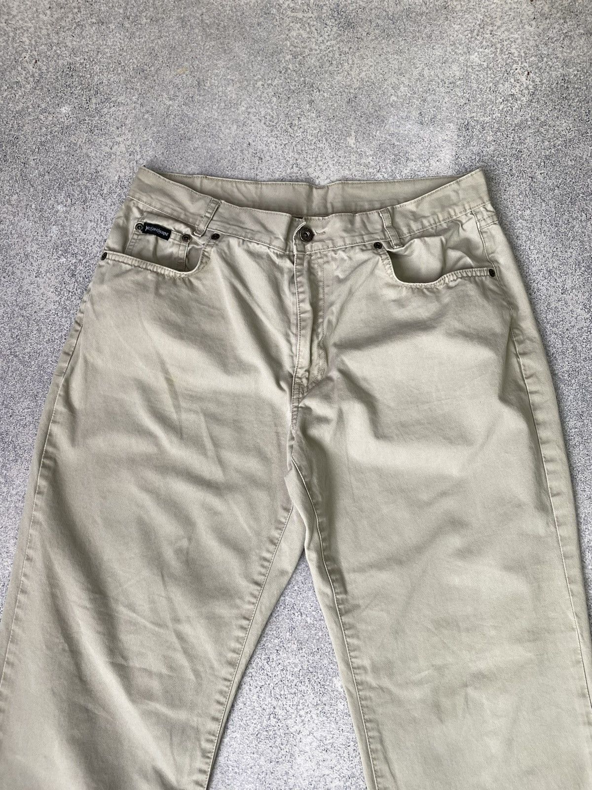 Designer × Vintage × Yves Saint Laurent Vintage Yves Saint Laurent Pants Trousers Embroidered Logo Size US 32 / EU 48 - 7 Thumbnail