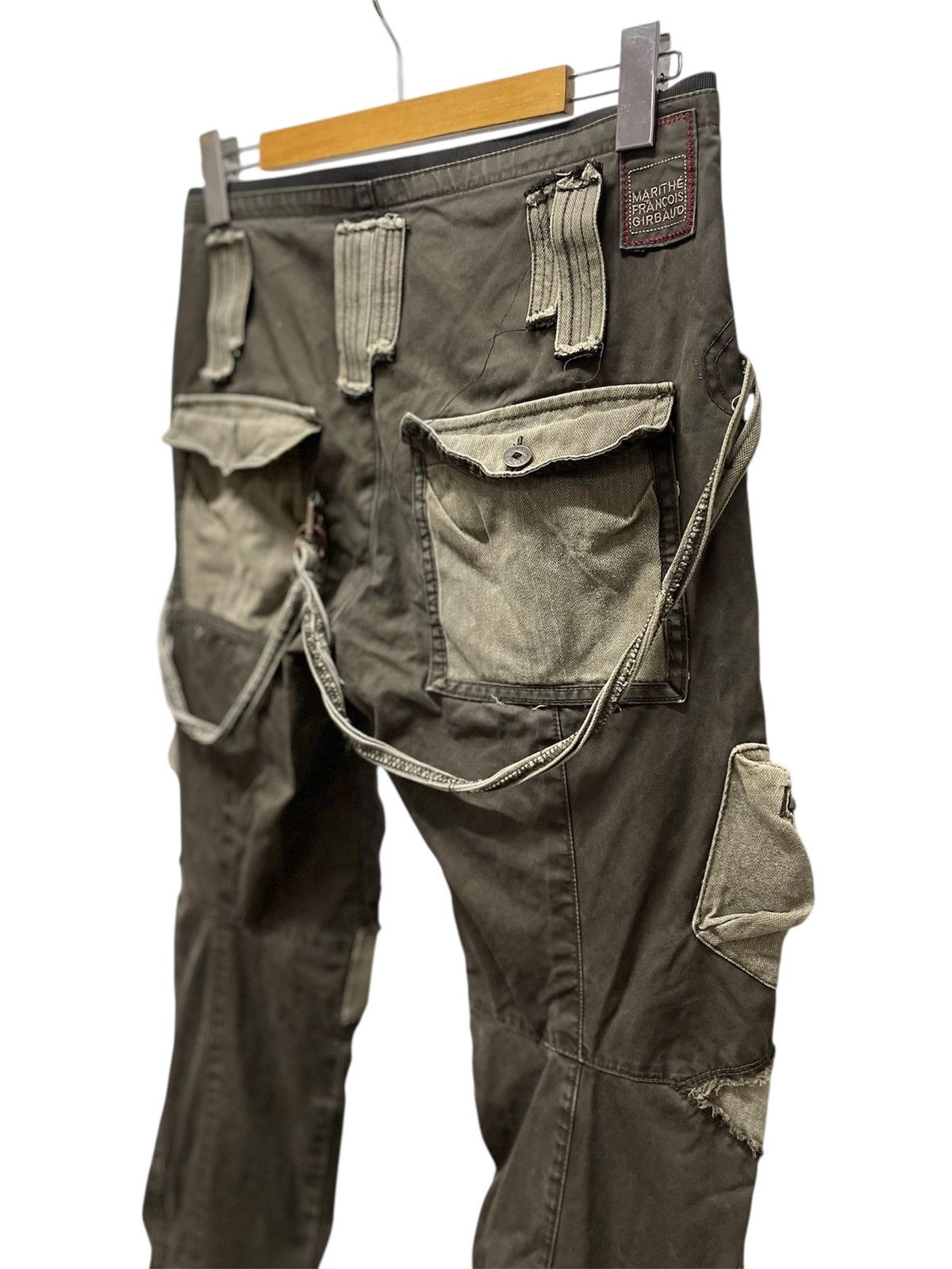 Marithe + Francois Girbaud 2000s Marithe+Francois Girbaud Bondage Cargo Pants Size US 32 / EU 48 - 8 Thumbnail