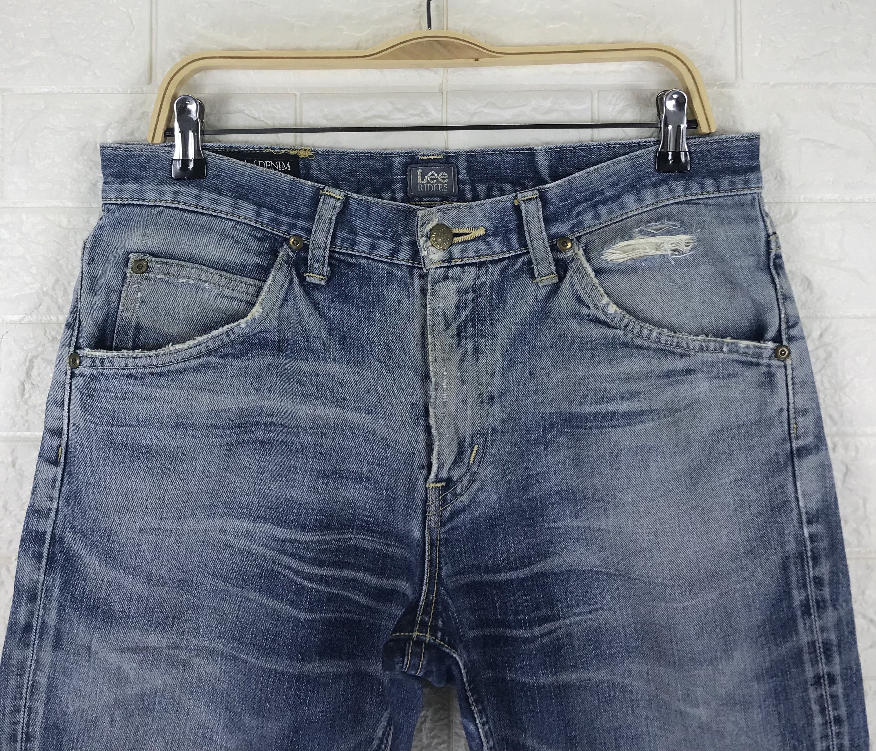 Lee Vintage Lee Riders Faded Blue Jeans Size US 32 / EU 48 - 2 Thumbnail