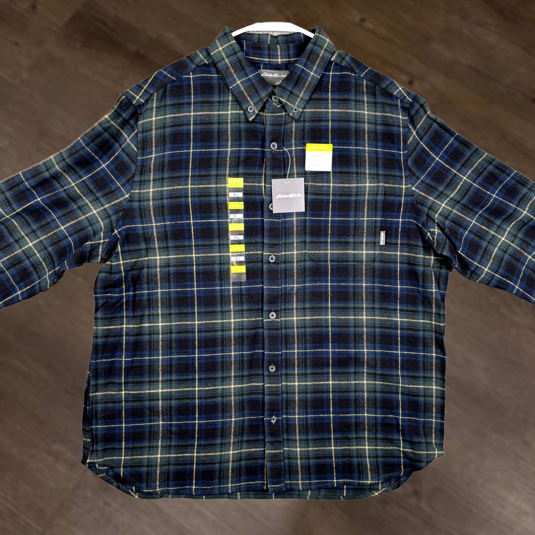 Eddie Bauer Eddie Bauer Shirt Flannel Mens XL Blue Black Button-Down Long Sleeve Casual NEW Size US XL / EU 56 / 4 - 1 Thumbnail