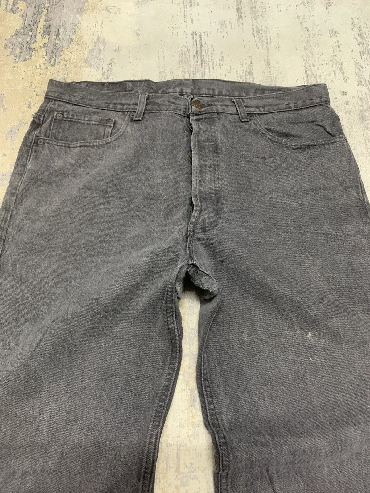 Levi's Vintage Levis 501 Super Black Jeans USA 38x32 Size US 38 / EU 54 - 2 Thumbnail