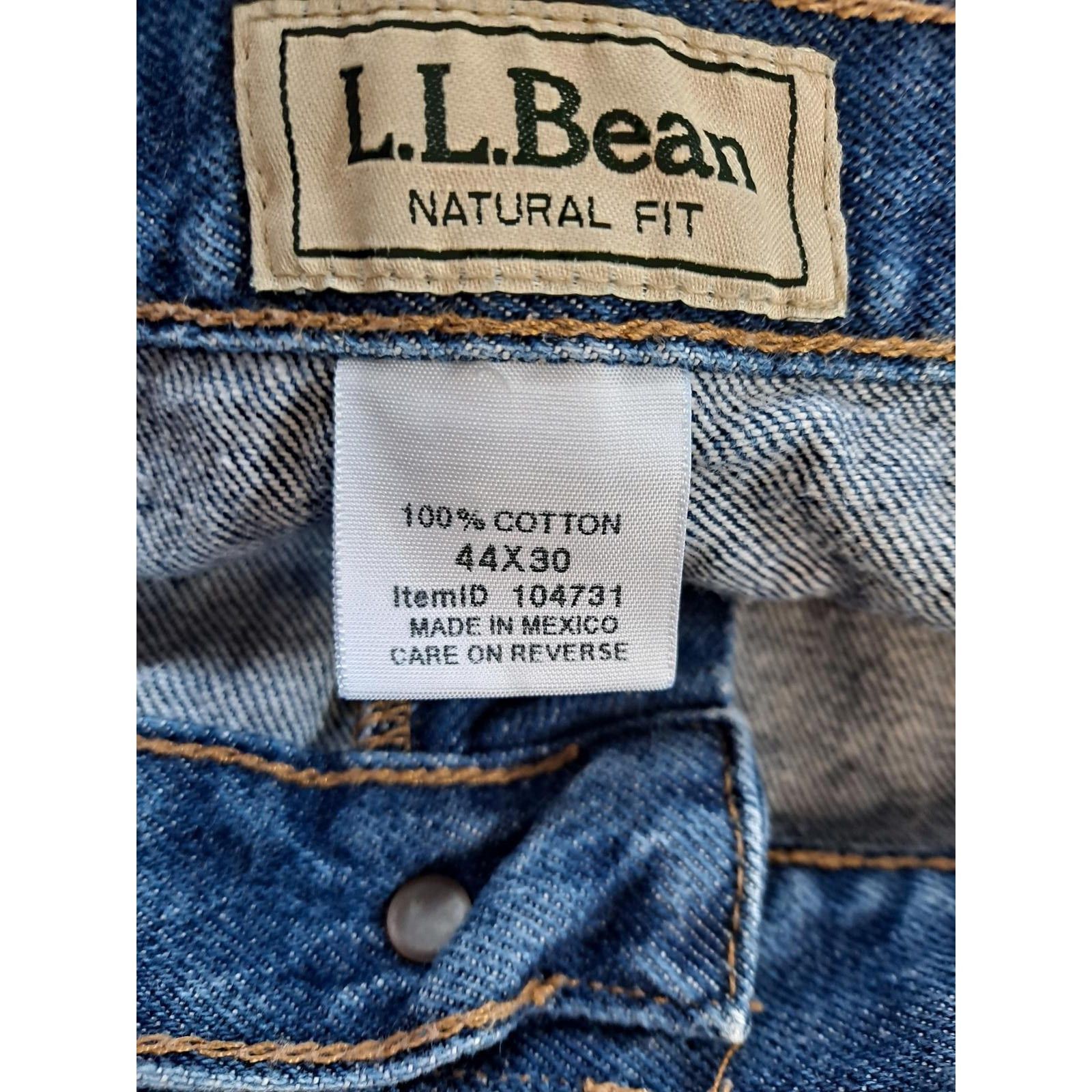 L.L. Bean L.L. Bean Natural Fit Blue Jeans 100% Cotton Size 44x30 Size US 44 / EU 60 - 3 Thumbnail