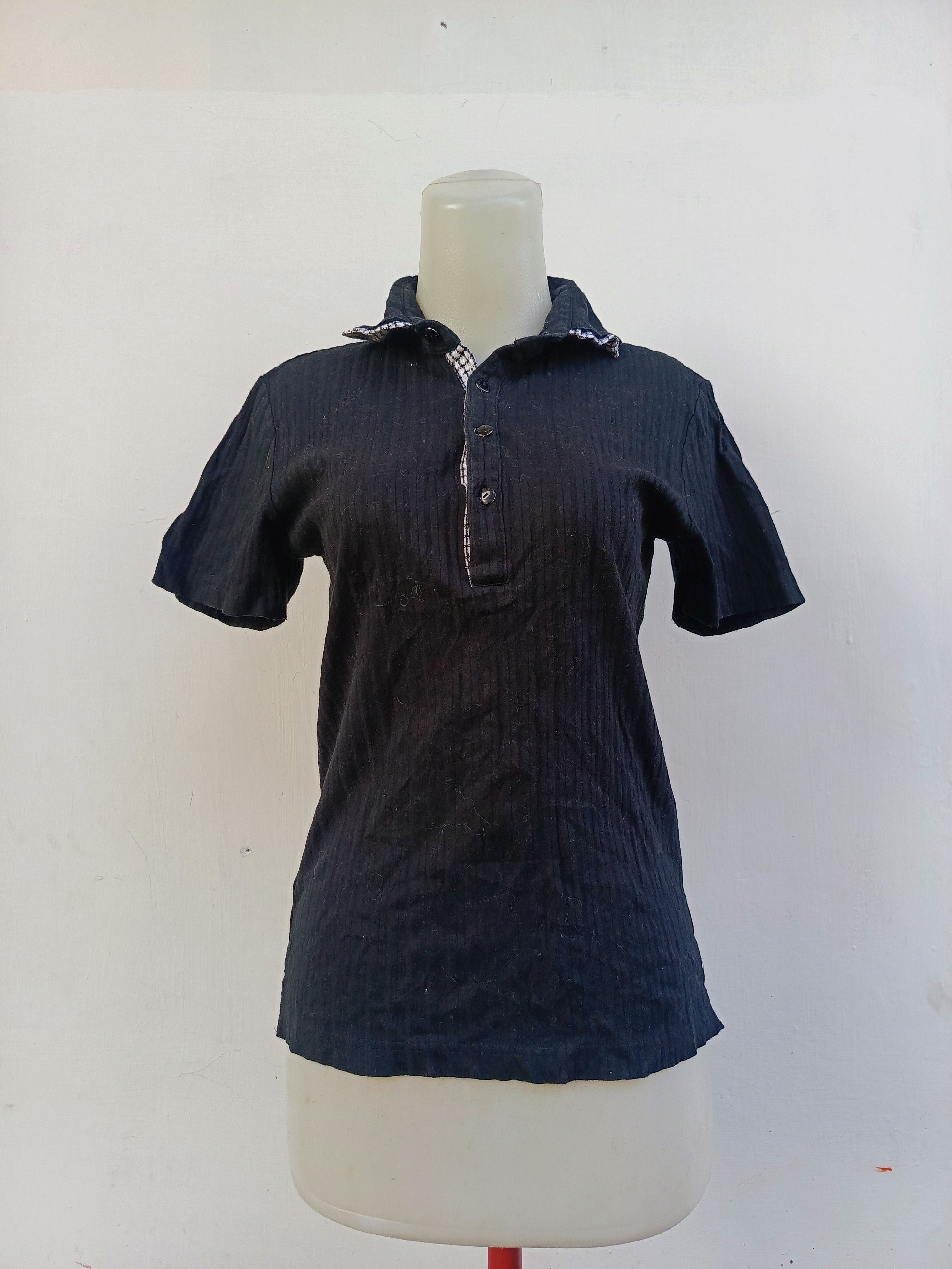 Japanese Brand Junmen Polo Top — Japanese Archive — NVMBER17 Size M / US 6-8 / IT 42-44 - 1 Thumbnail