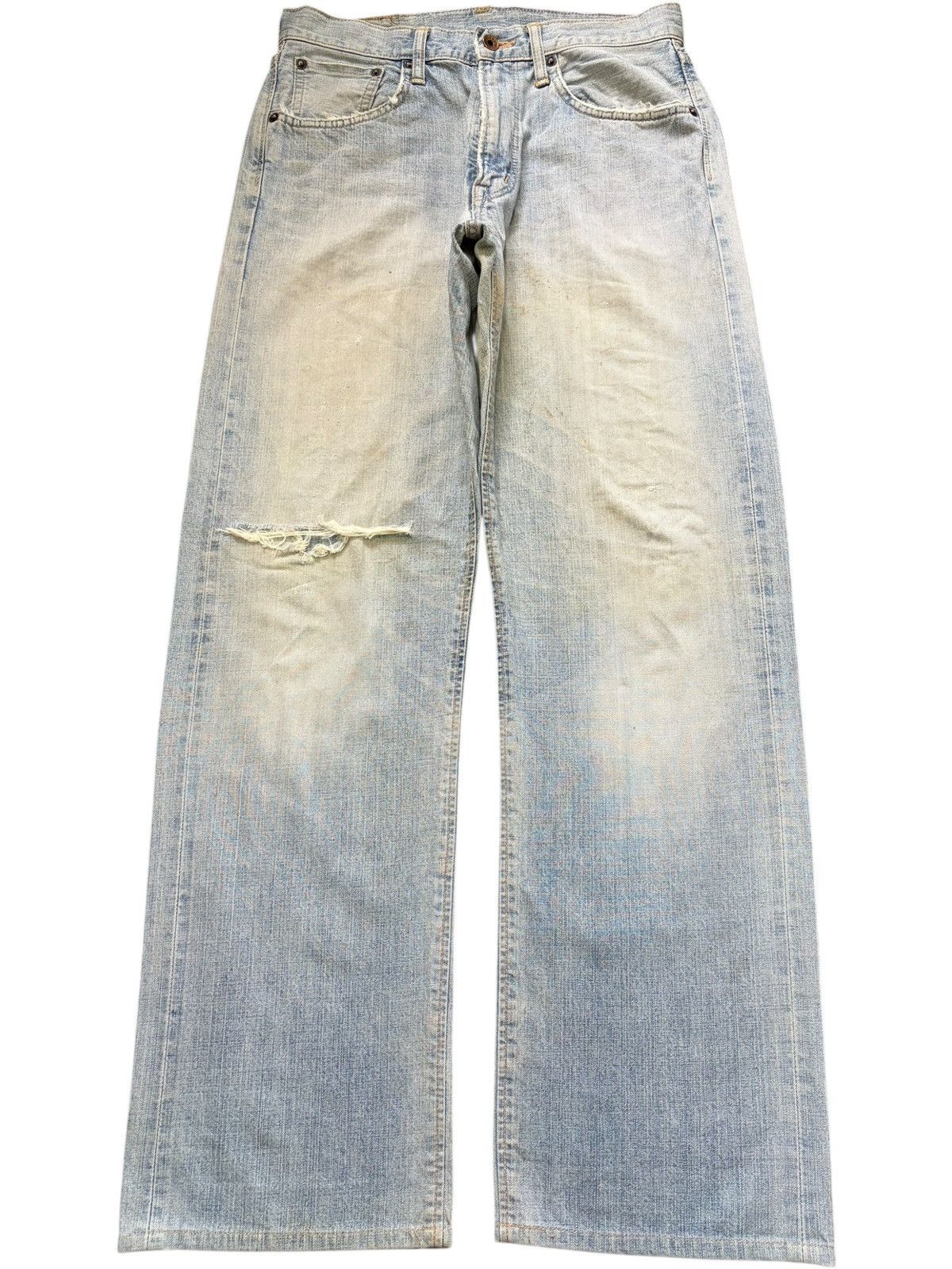 Edwin Vintage Edwin 505Z Selvedge Distressed Loose Jeans Size US 30 / EU 46 - 1 Thumbnail