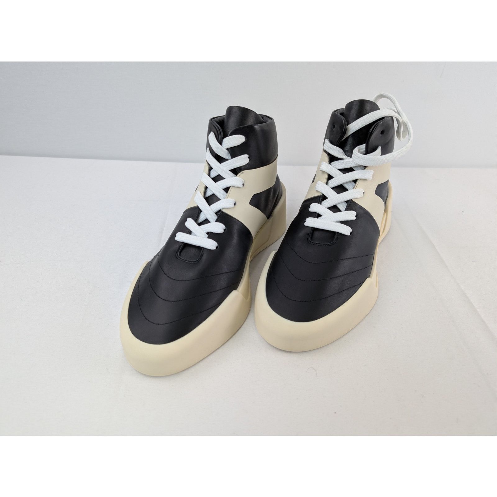Fear of God o1rshd1 Basketball Flat Leather High Top Sneakers in Black Size US 9 / EU 42 - 8 Thumbnail