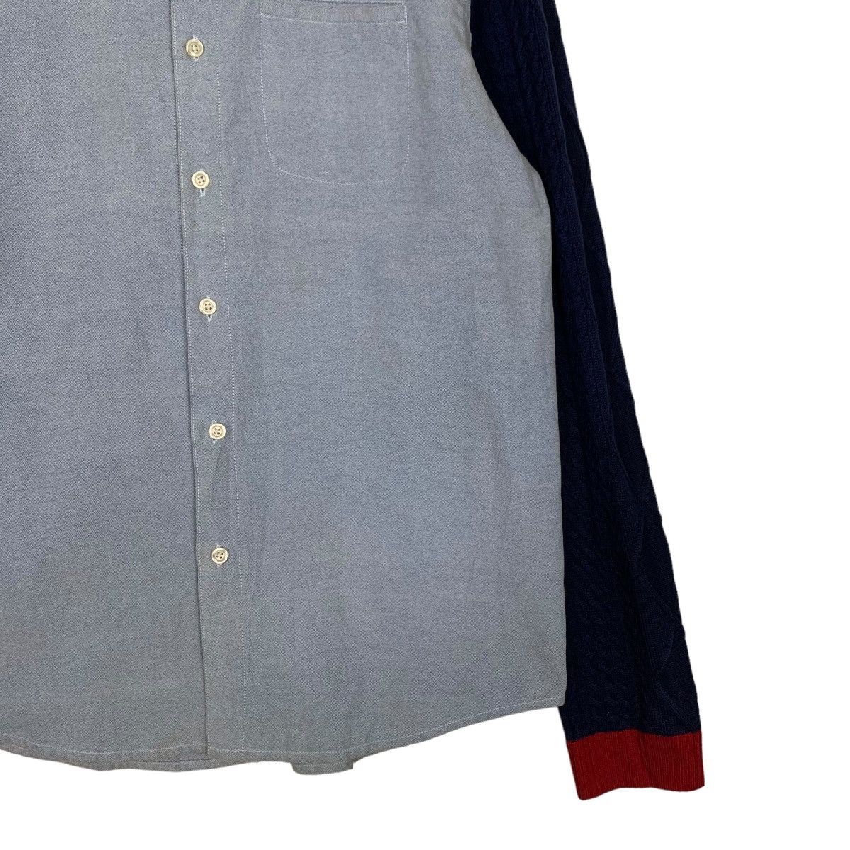 Japanese Brand Design Tshirts Store Graniph Knitted Sleeve Shirt #0089-C6 Size US L / EU 52-54 / 3 - 5 Thumbnail