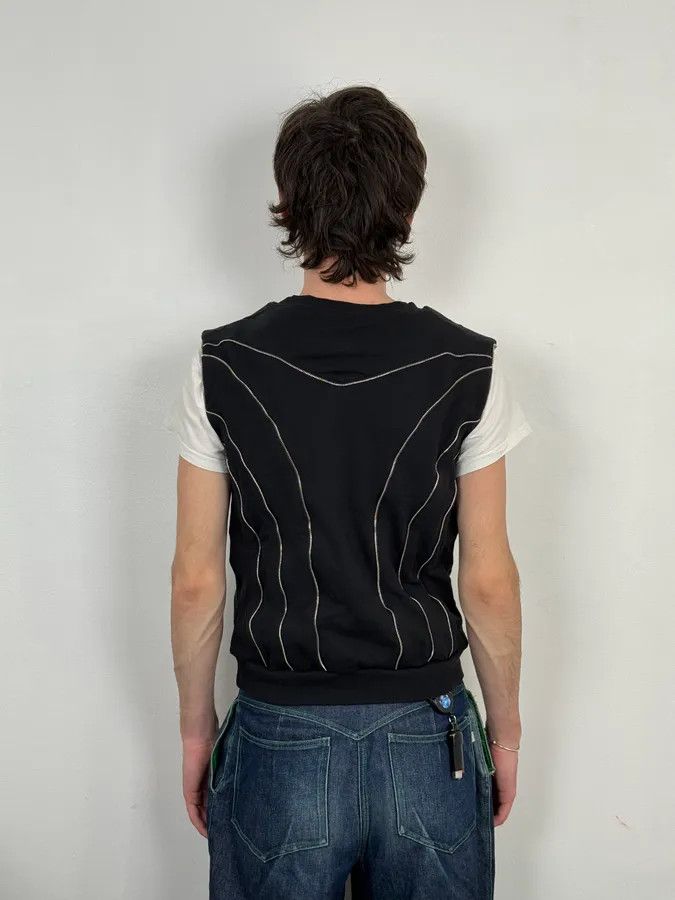 Saint Laurent Paris SS2015 Saint Laurent Multi Zips Black Crewneck Sweater by Hedi Slimane Size US S / EU 44-46 / 1 - 5 Thumbnail