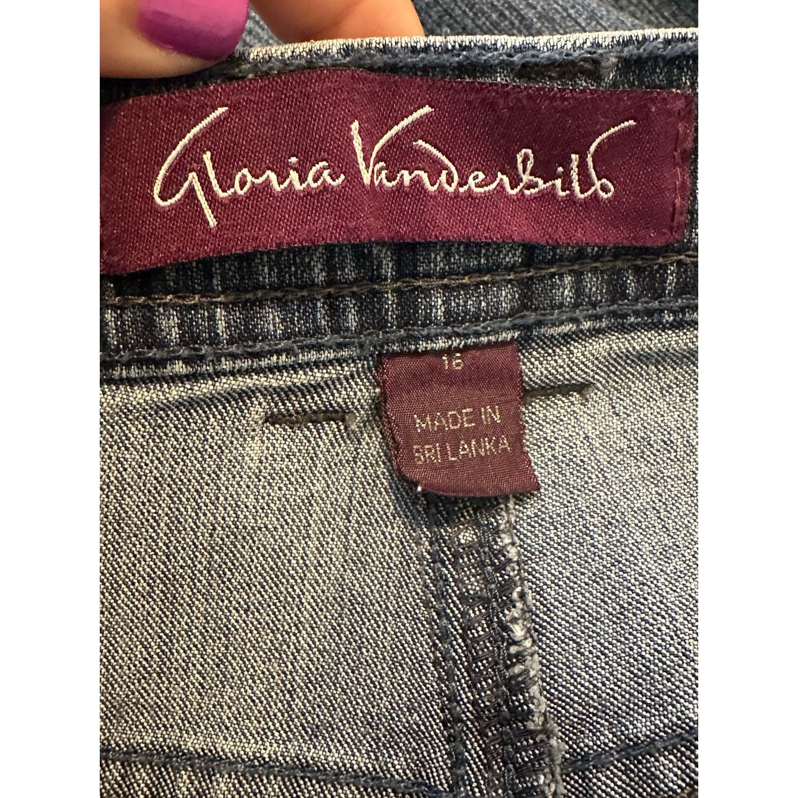 Gloria Vanderbilt Gloria Venderbilt blue cropped stretch jeans size 16 Size 38" / US 16 / IT 52 - 3 Thumbnail