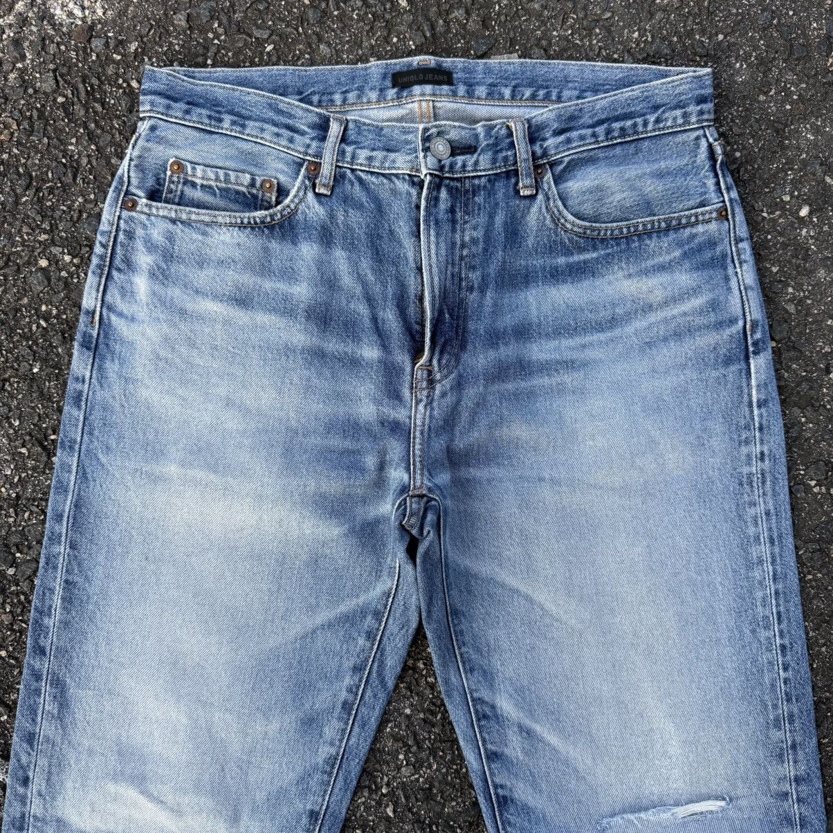 Japanese Brand VINTAGE JAPANESE STRAIGHT FADED DENIM JEAN PANTS Size US 33 - 3 Thumbnail