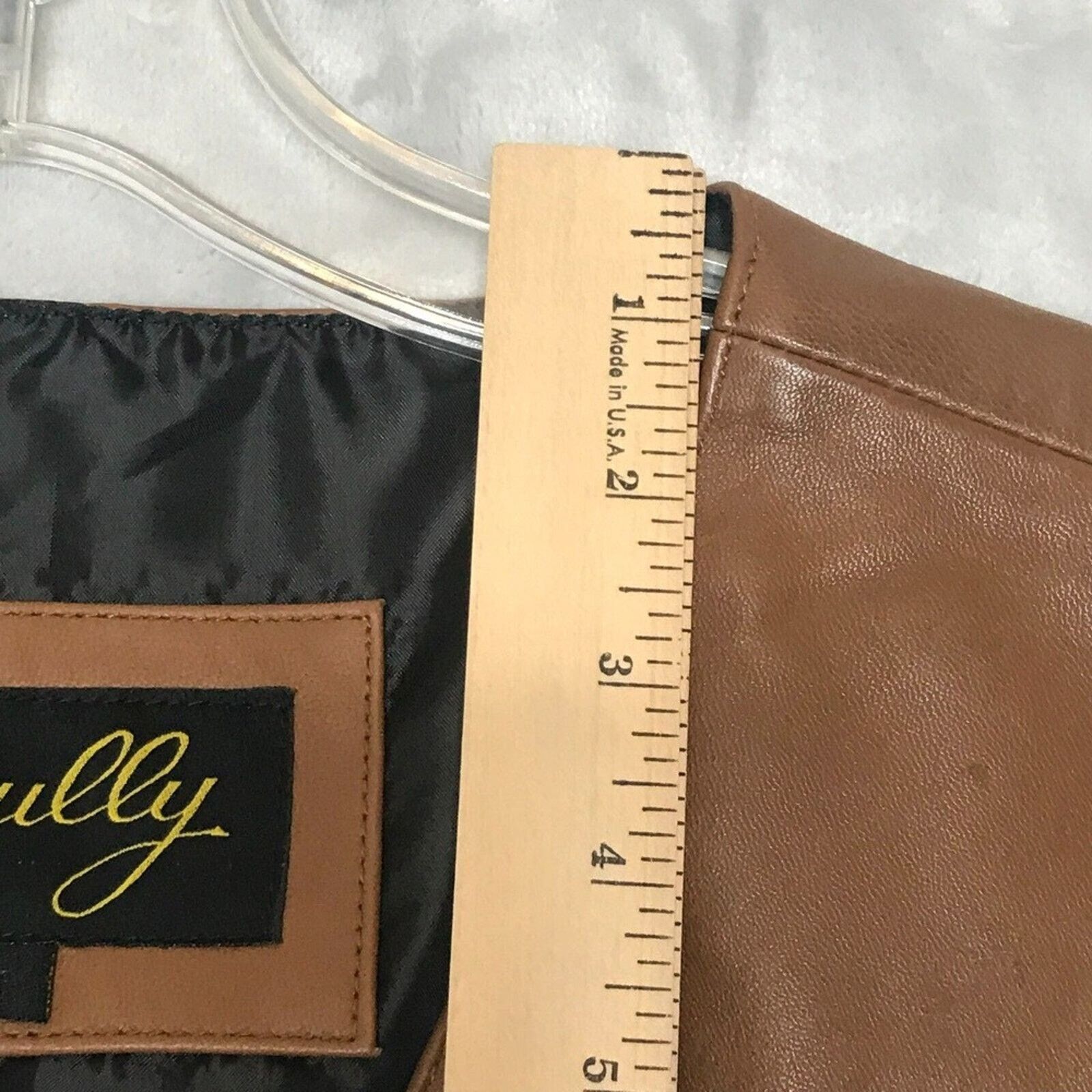 Scully Leather Scully Western Leather Vest equestrian Star Button Lambskin Size US L / EU 52-54 / 3 - 9 Thumbnail