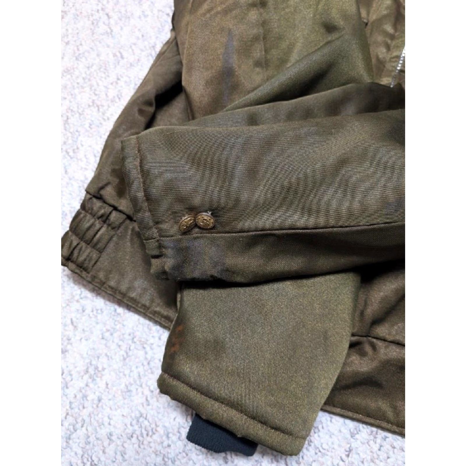 Vintage VINTAGE Uniform jacket Men L Brown/Green nylon 44 chest security police style 1960s 70s UNIFORM jacket Size US L / EU 52-54 / 3 - 6 Thumbnail