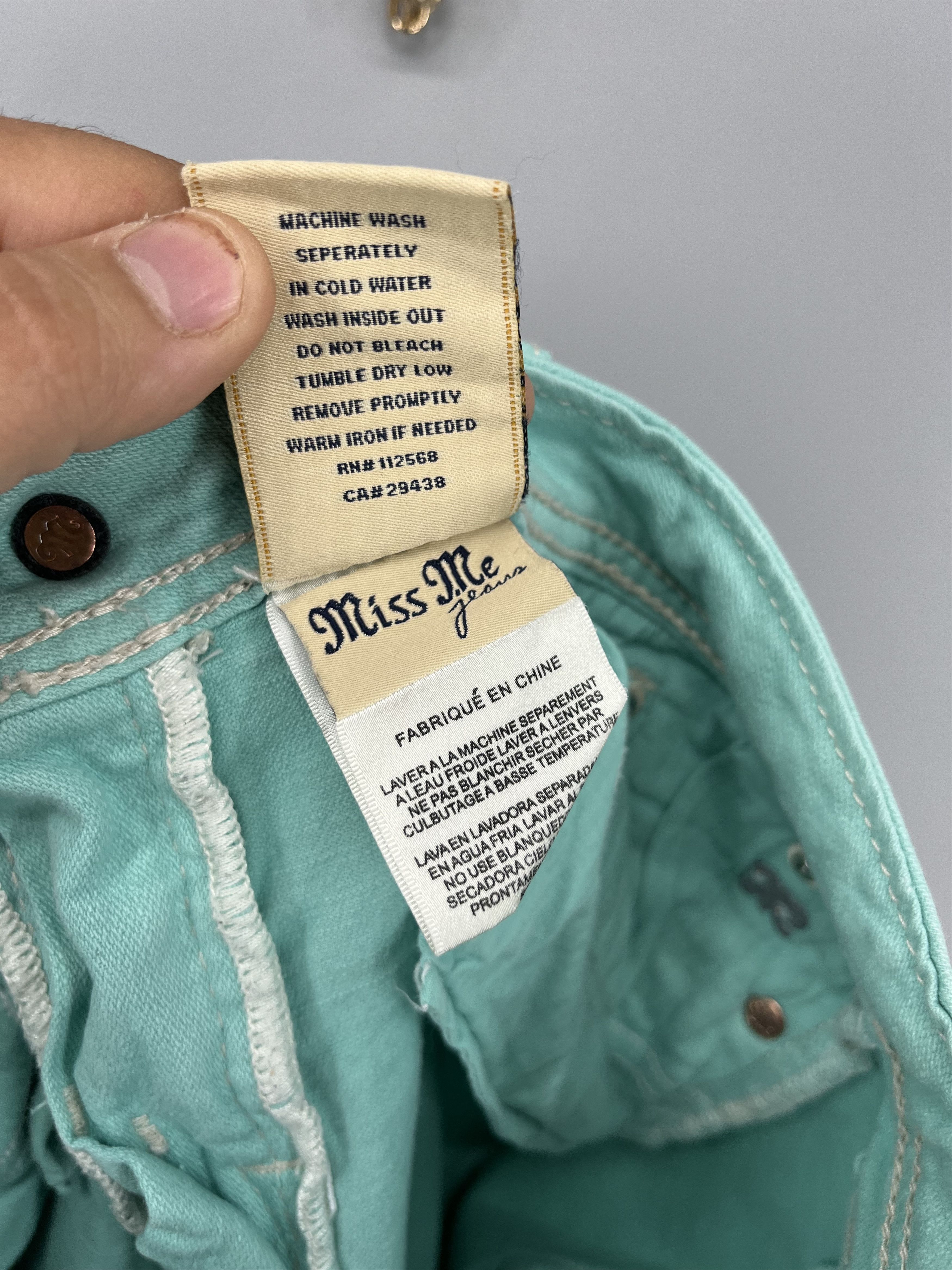 Japanese Brand Miss Me Easy cropped Jeans Women's Size 30 Blue Denim Size 30" / US 8 / IT 44 - 17 Thumbnail
