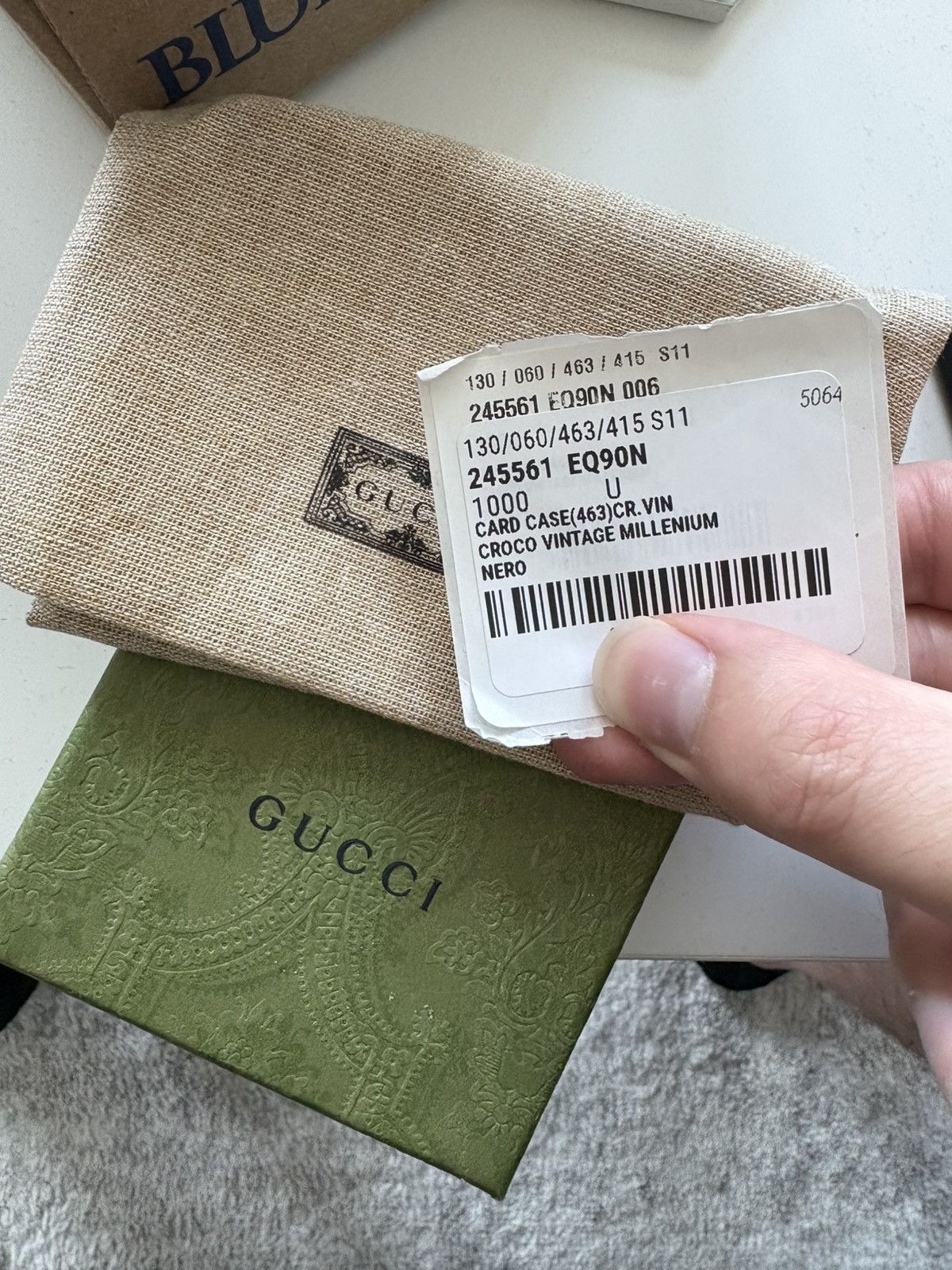 Gucci 2011 Gucci Cruise Collection Crocodile Cardholder Size ONE SIZE - 6 Thumbnail