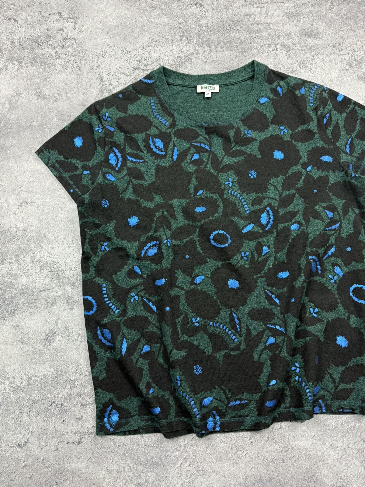 Kenzo Vintage Kenzo All Over Print Flowers T-Shirt Luxury Y2K Tee Size M / US 6-8 / IT 42-44 - 6 Thumbnail