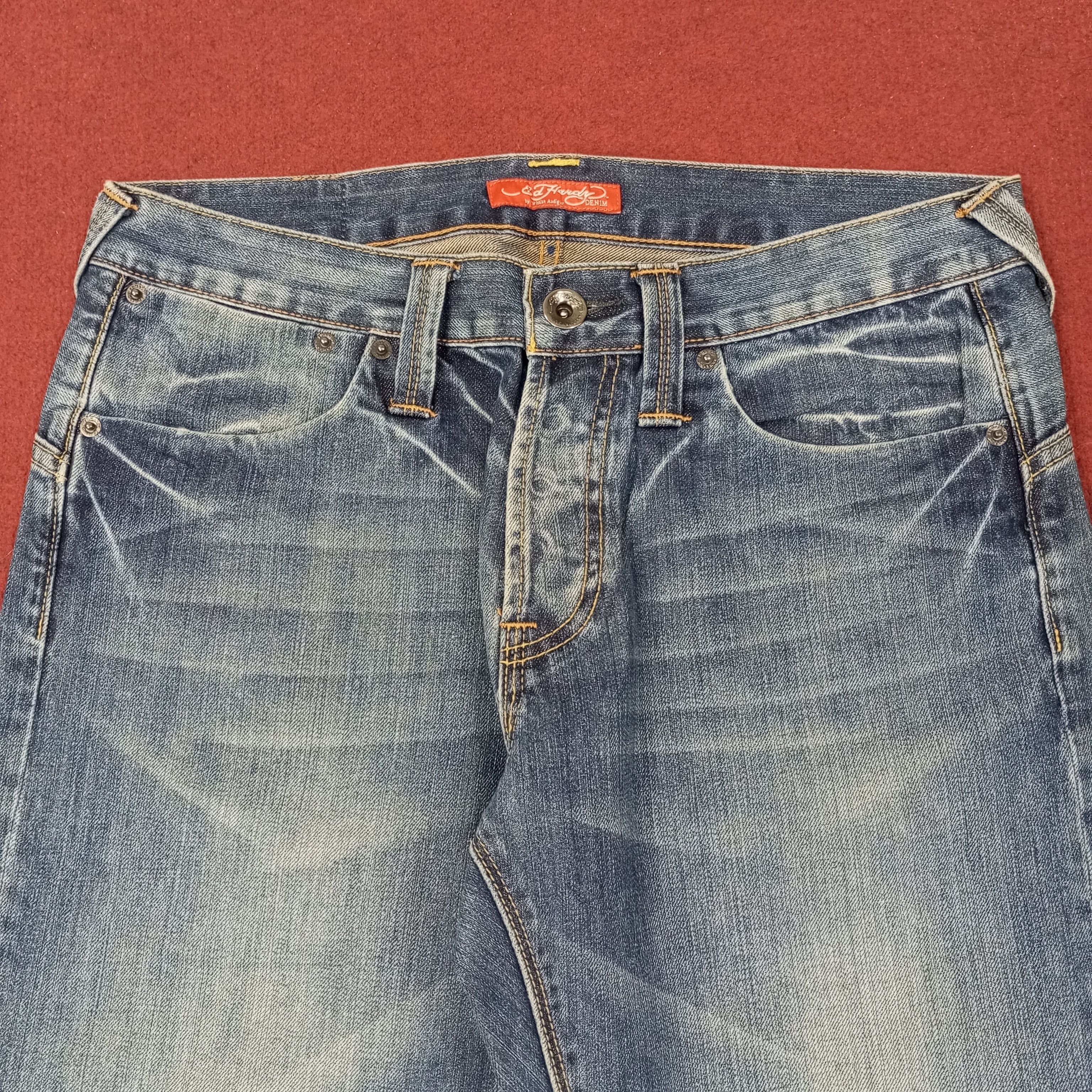 Ed Hardy Ed Hardy by Christian Audigier Custom Art Jeans c228n2 Size US 32 / EU 48 - 5 Thumbnail