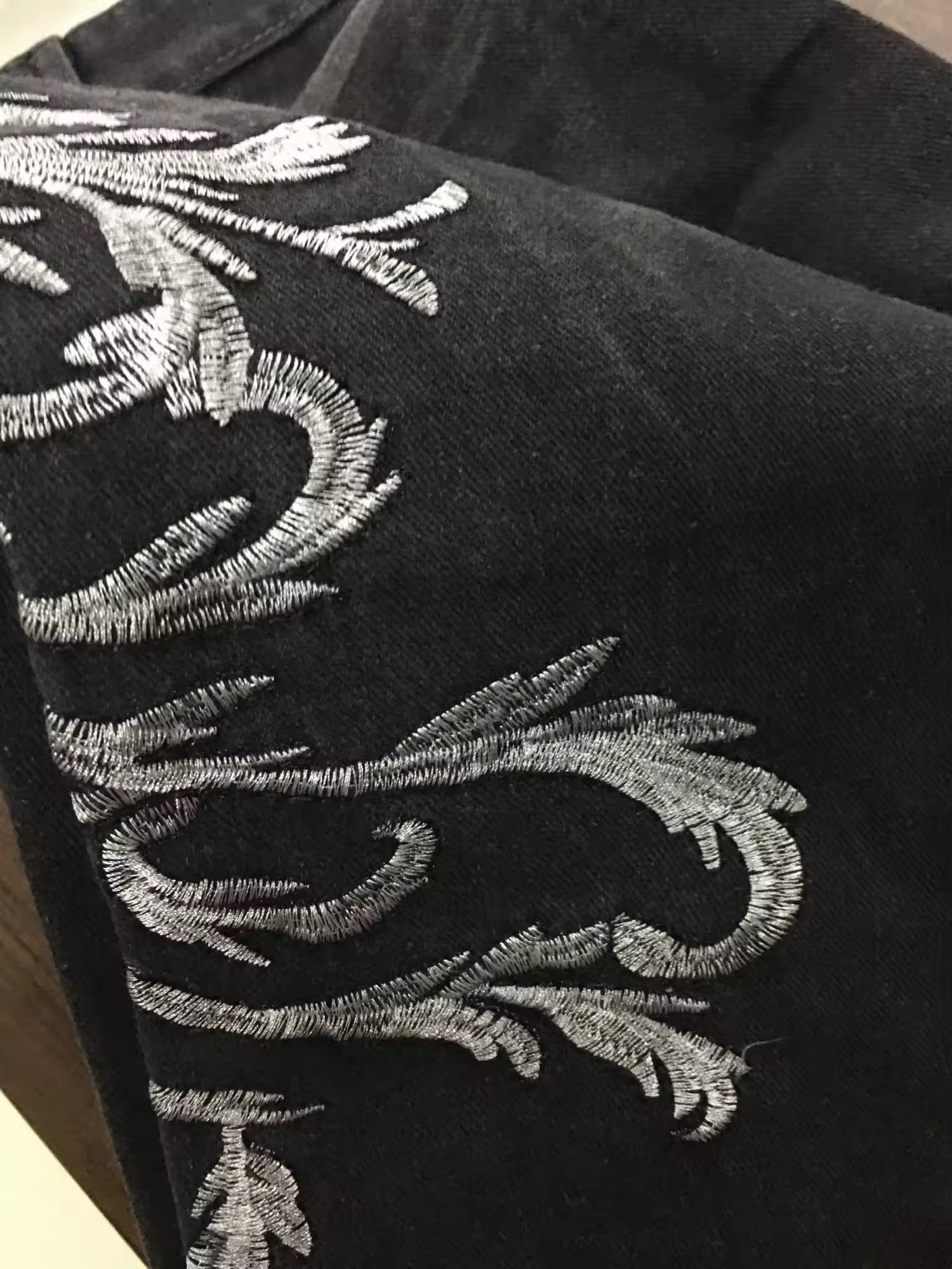 Japanese Brand × Vintage Embroidered Women Micro Flared Jeans Size 32" / US 10 / IT 46 - 6 Thumbnail