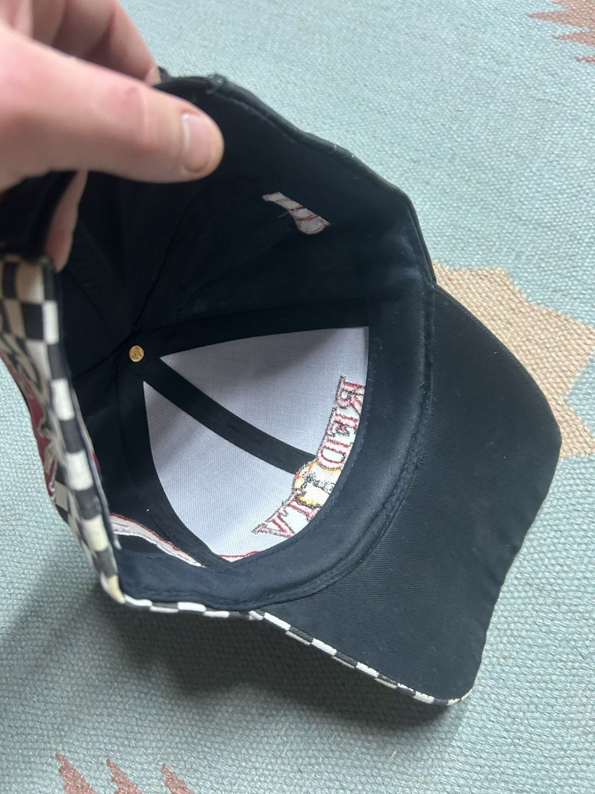 Vintage Vintage StrapBack hat RFD TV news checkered racing Nebraska Size ONE SIZE - 9 Thumbnail