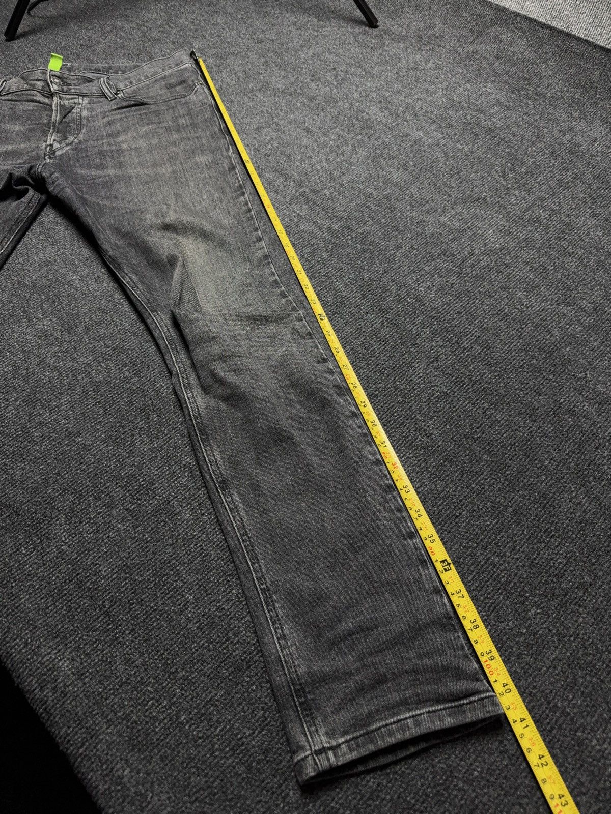 Diesel Luxury 00s Y2K Diesel D-Luster Black Slim Fit Stretch Jeans Size US 31 - 22 Thumbnail