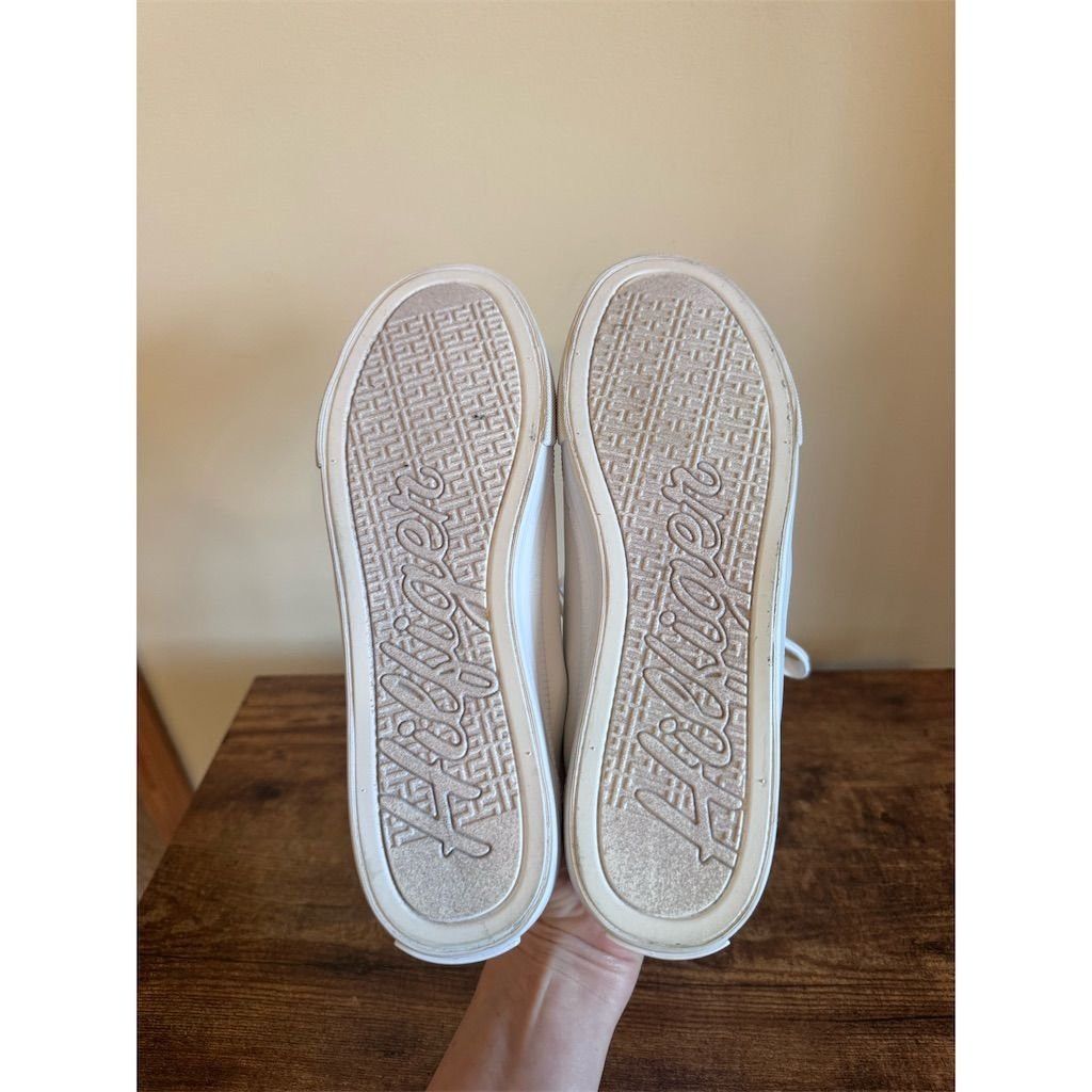 Tommy Hilfiger Tommy Hilfiger Women's White Lace-Up Sneakers Athletic Shoe Size US 8.5 / IT 38.5 - 6 Thumbnail