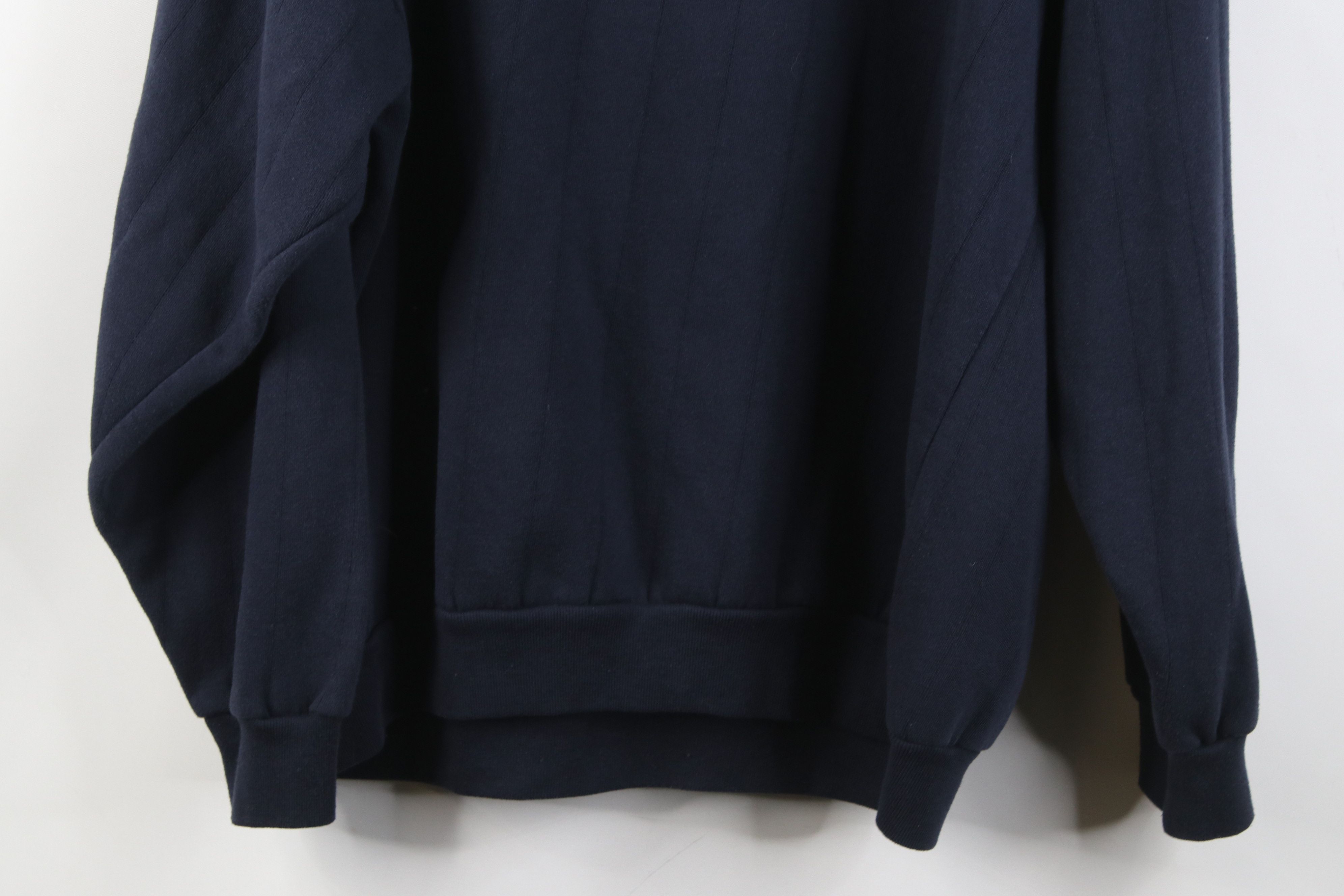 Vintage Vintage 90s Streetwear Ribbed Collared Pullover Sweatshirt Size US L / EU 52-54 / 3 - 13 Thumbnail