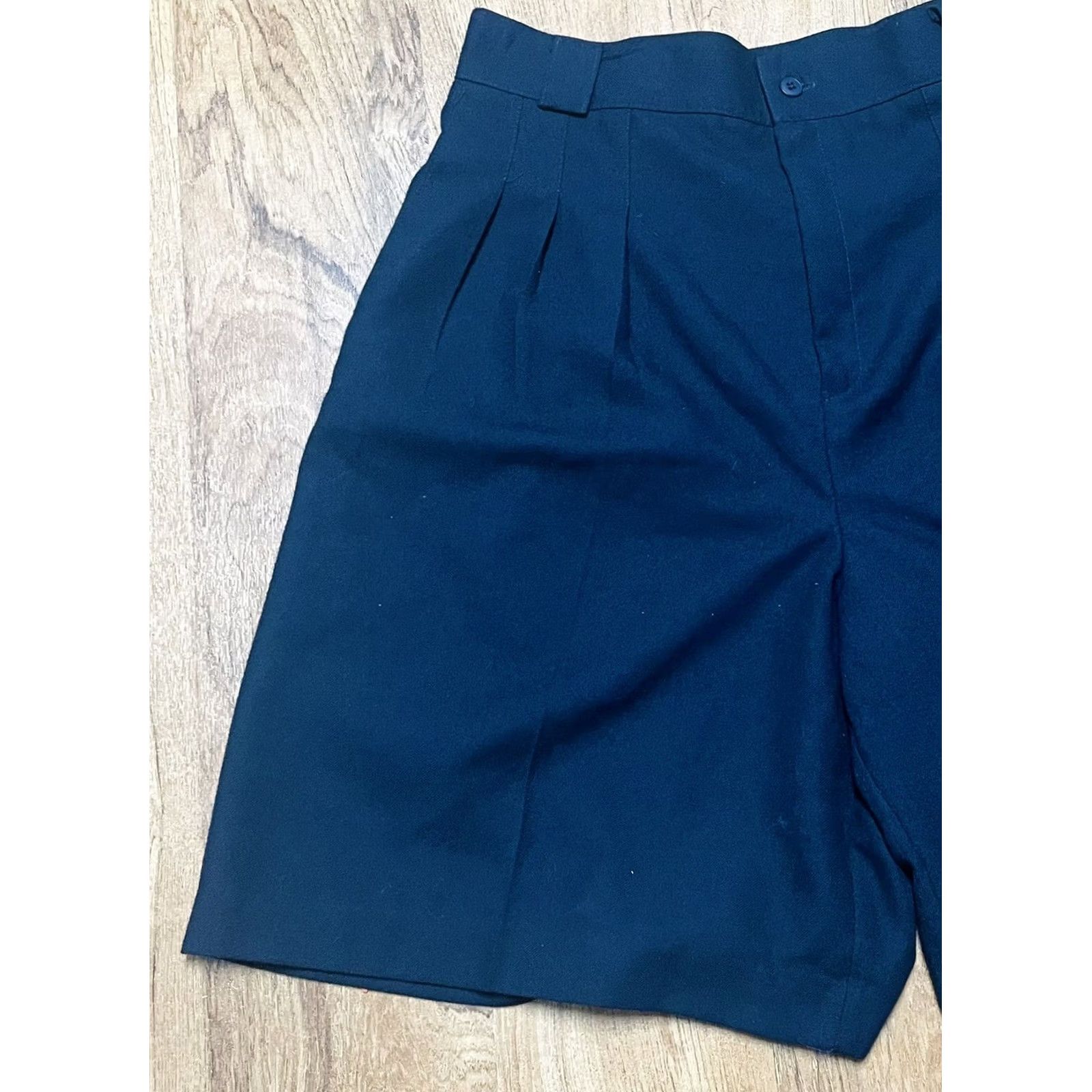 Vintage VINTAGE Briggs New York Flannel Shorts Navy Blue Sz 18 NWT Made In USA Women’s Shorts Size 40" / US 18 - 3 Thumbnail